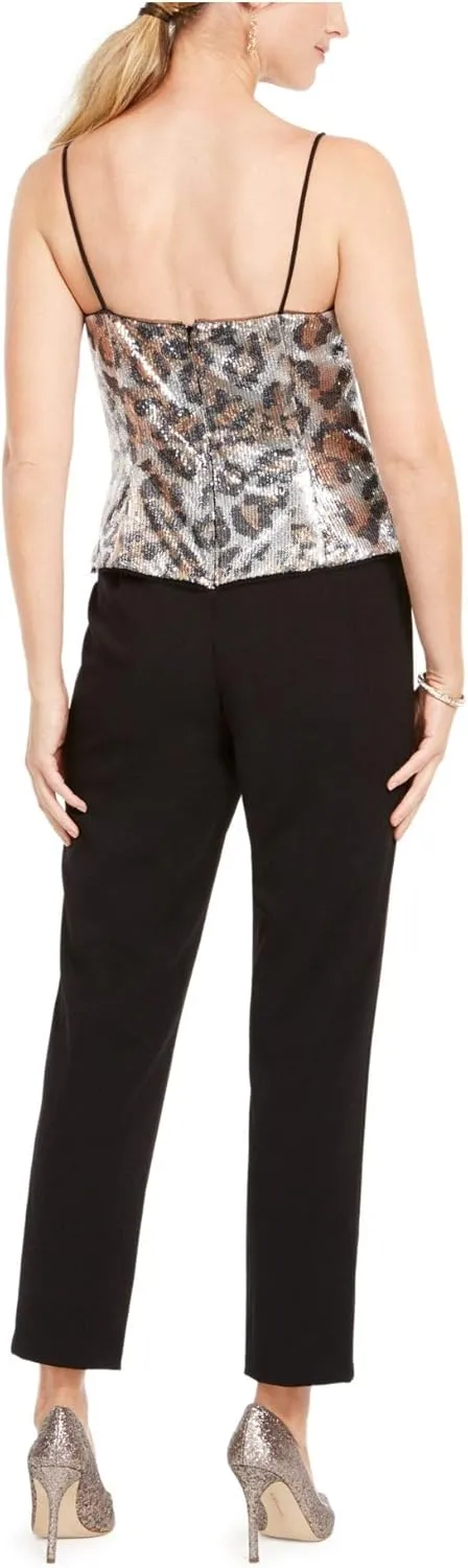 Adrianna Papell womens Sequin Jumpsuit