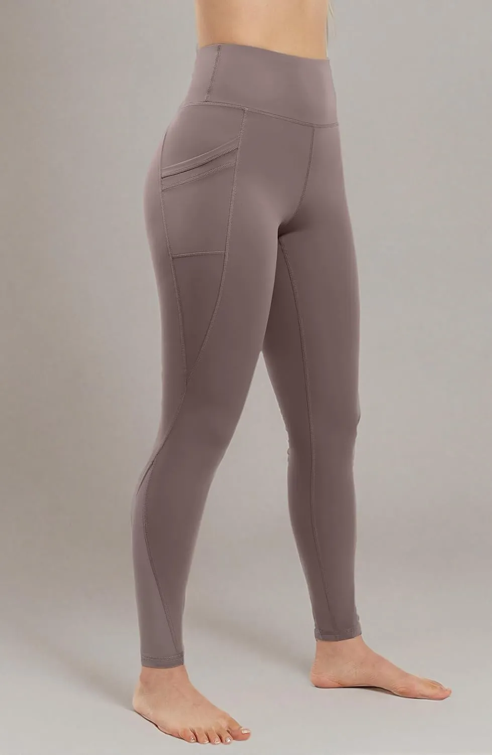 AFITNE Womens High Waist Mesh Yoga Leggings with Side Pockets, Tummy Control Workout Squat-Proof Yoga Pants