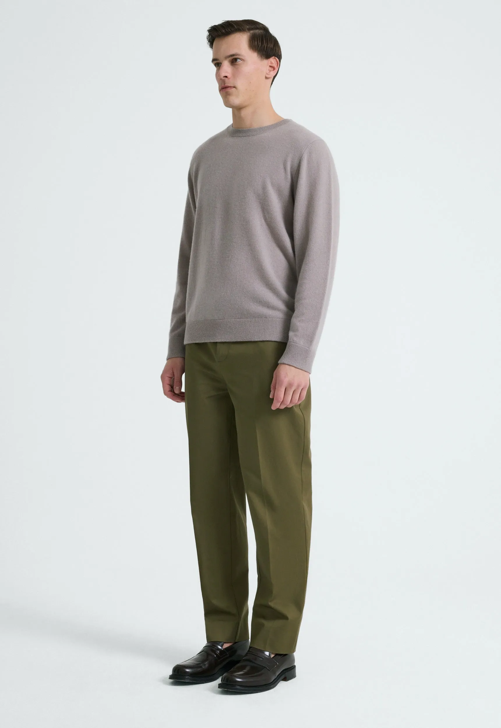 Beckham Cashmere Sweater - Pale Clayber