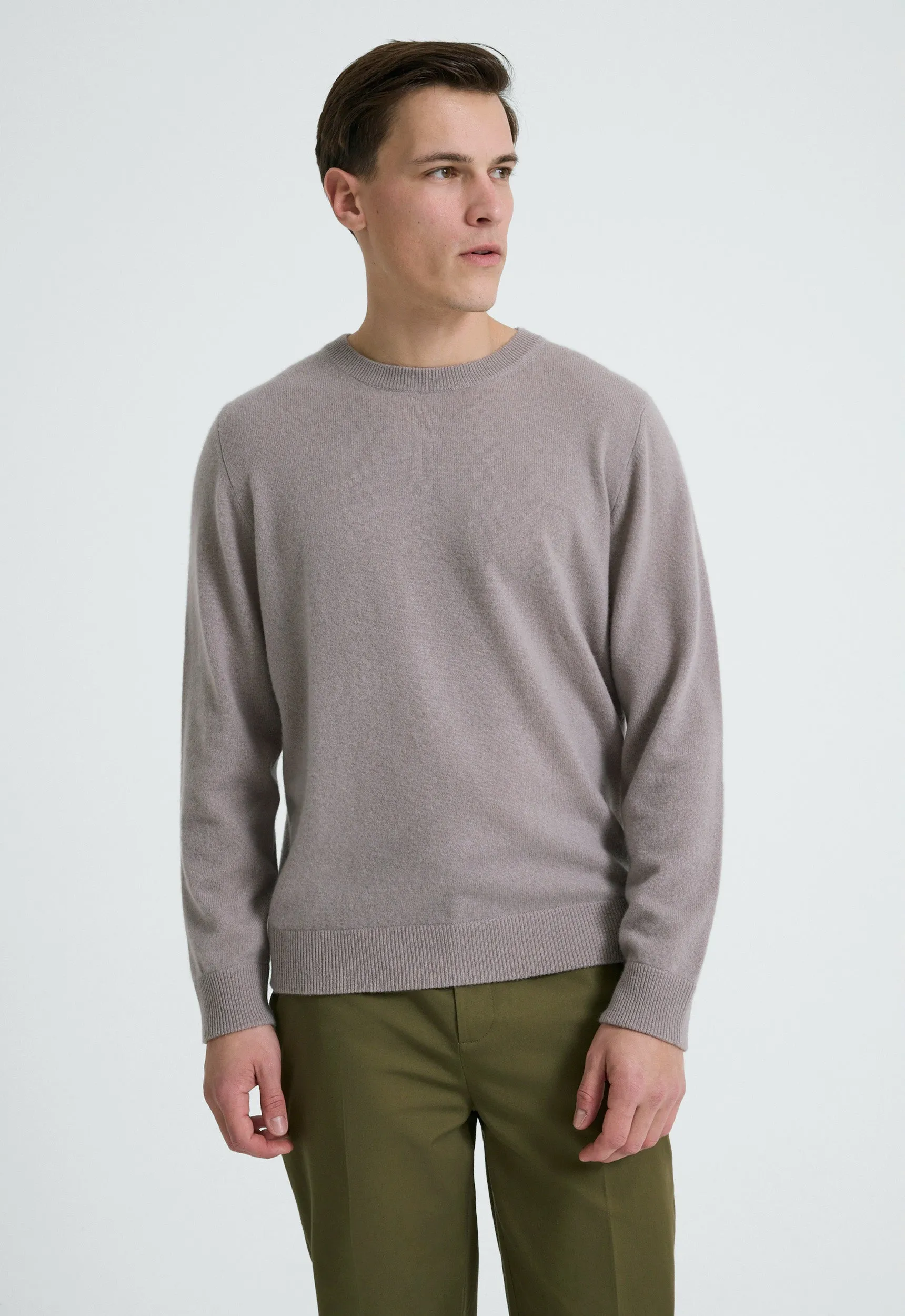 Beckham Cashmere Sweater - Pale Clayber
