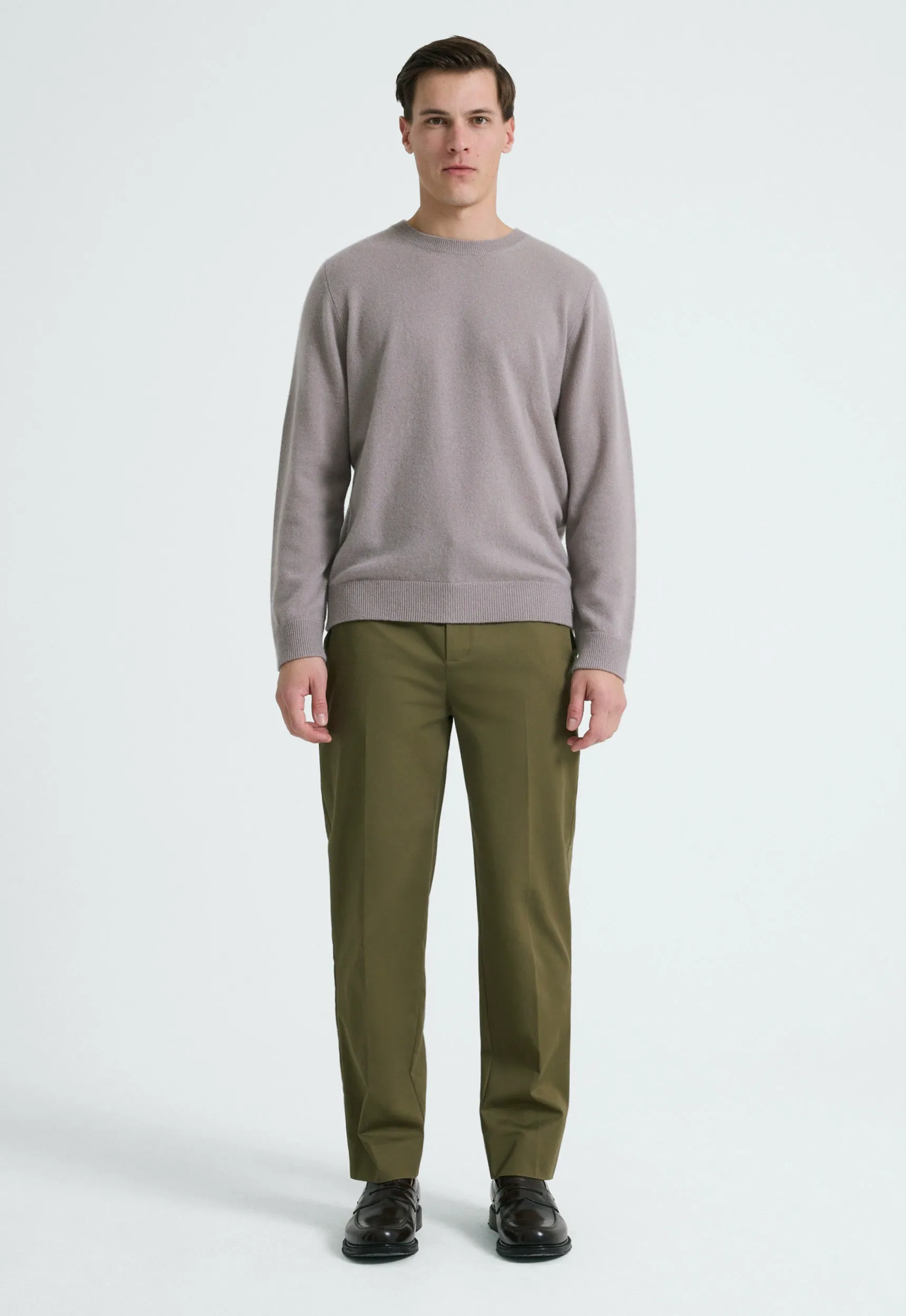 Beckham Cashmere Sweater - Pale Clayber