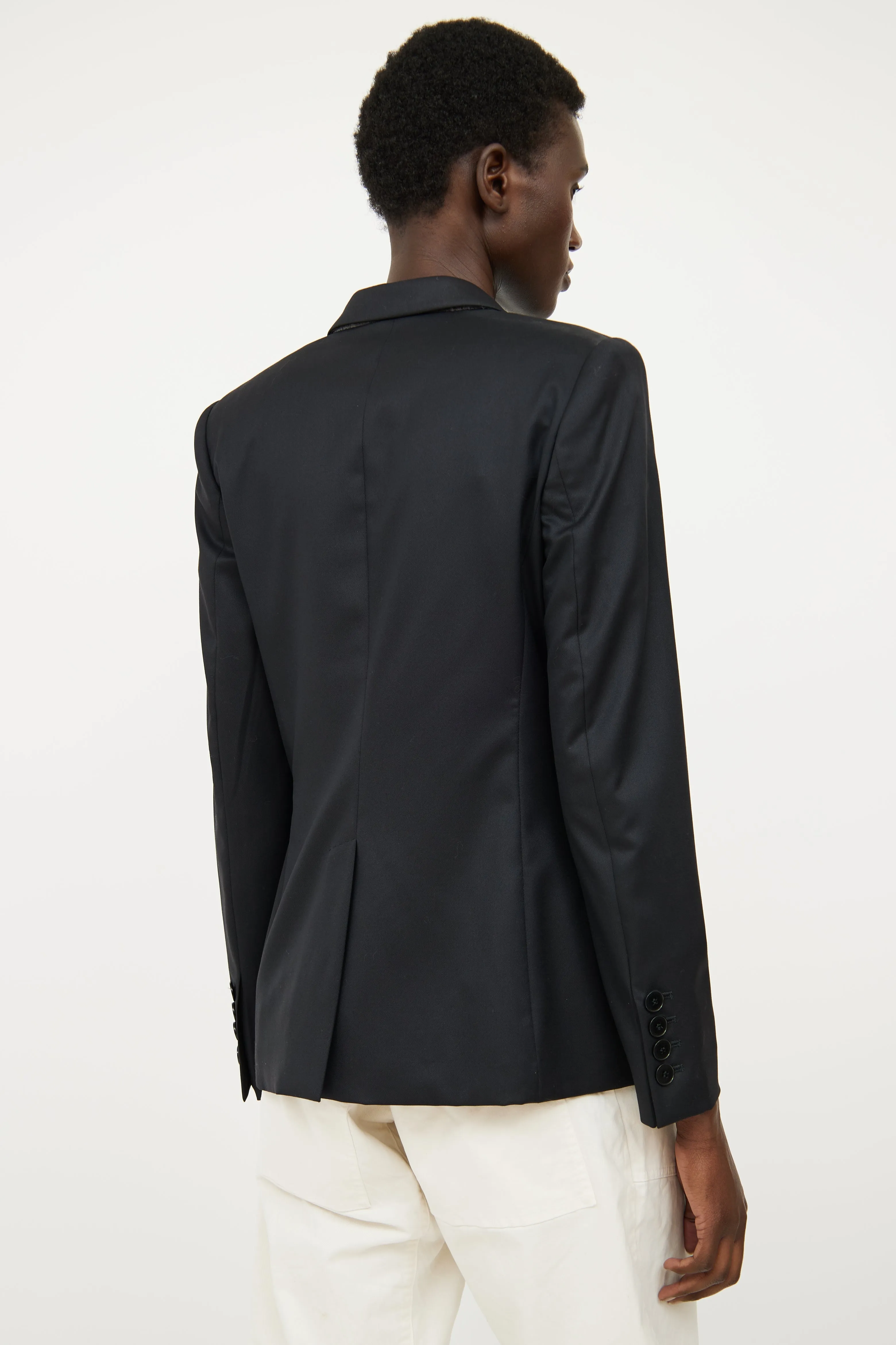 Black Single Breasted Blazer