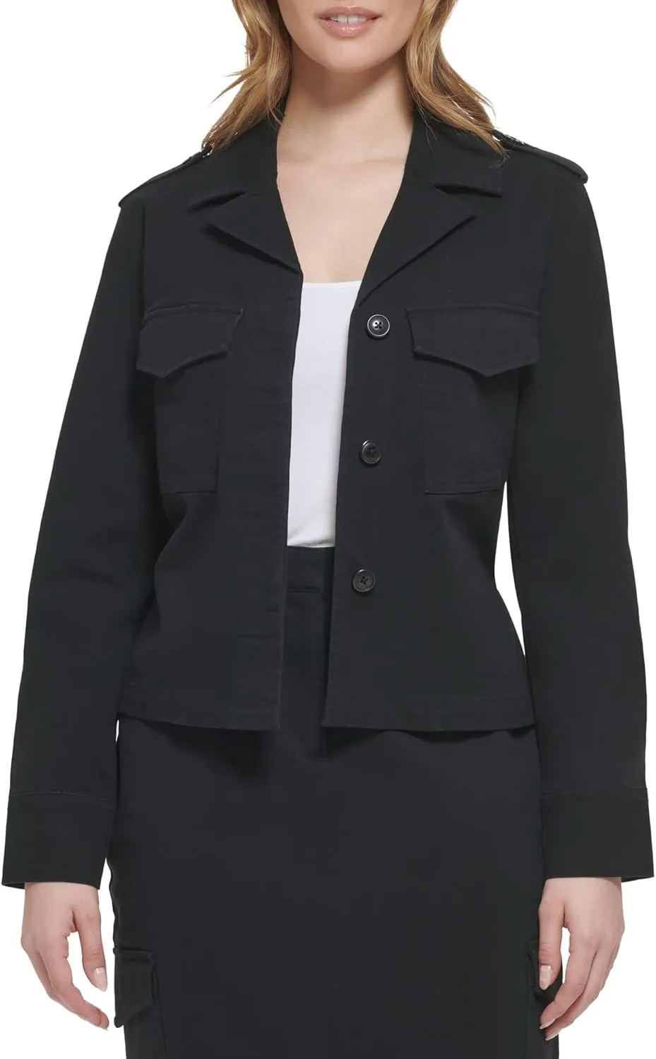 Calvin Klein Women's Jacket Belted