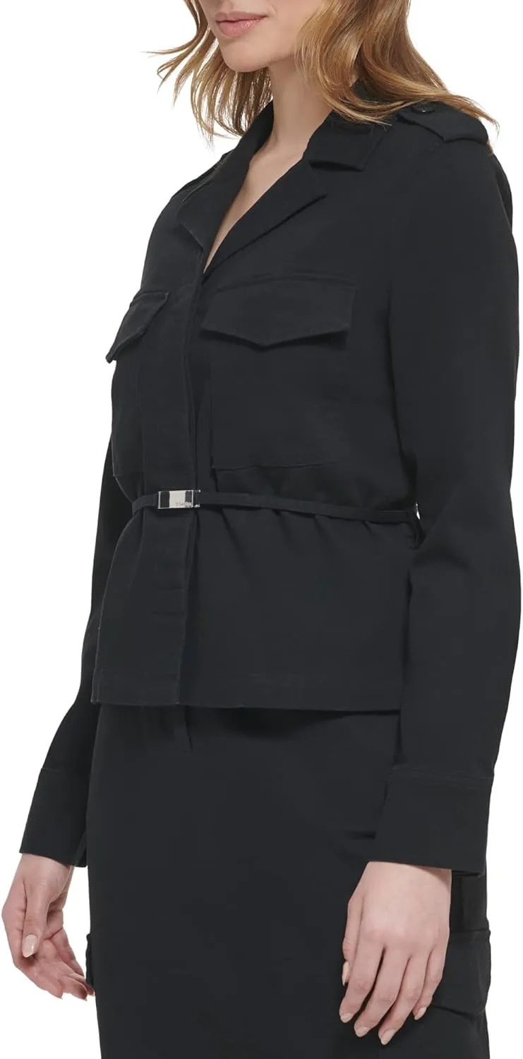 Calvin Klein Women's Jacket Belted