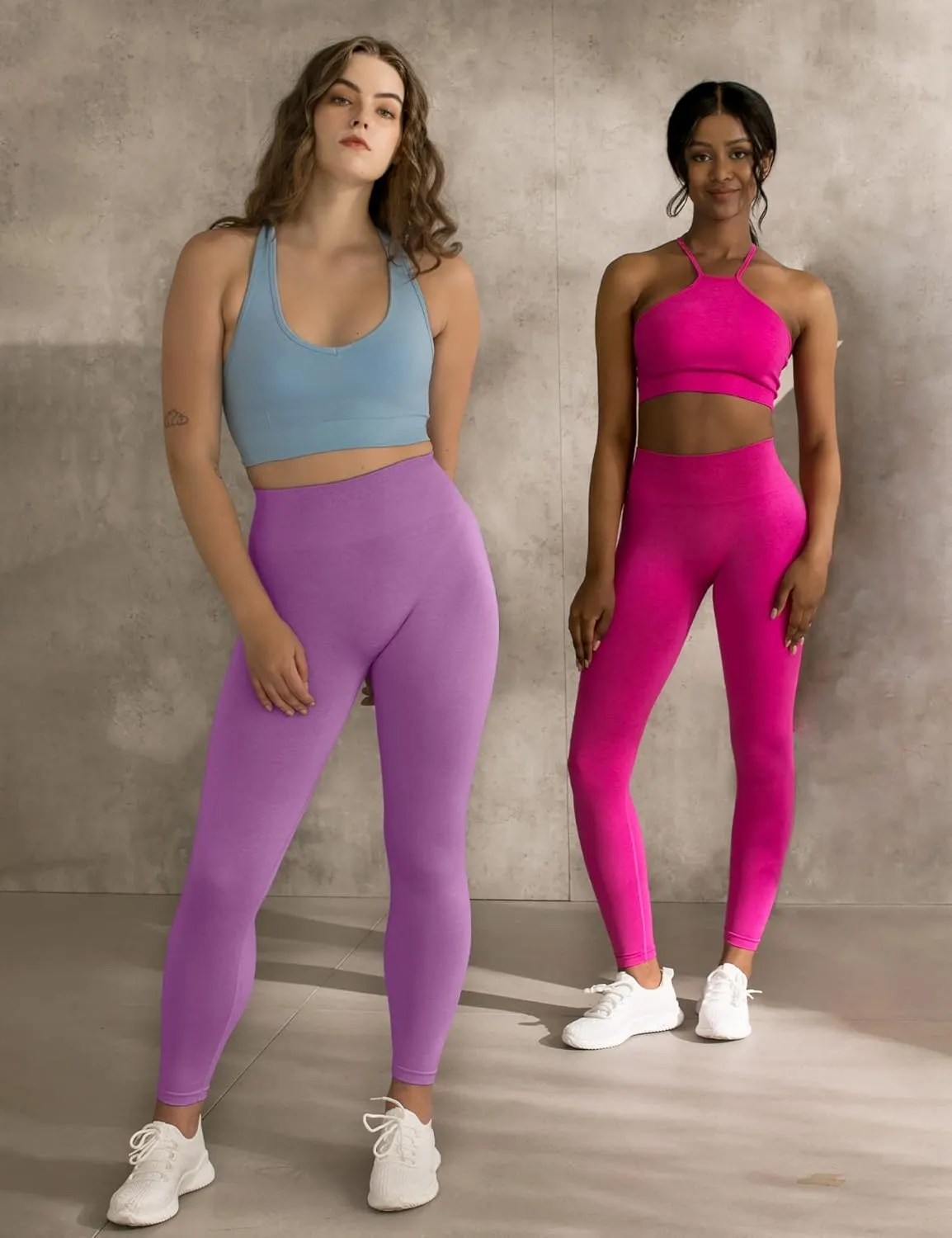 CELER Workout Leggings for Women Tummy Control Chemistry Seamless Scrunch Butt Gym Leggings High Waisted Yoga Pants