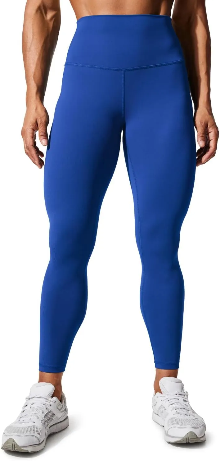 CRZ YOGA Women's Hugged Feeling Compression Leggings 25 Inches - Thick High Waisted Tummy Control Workout Pants Tights