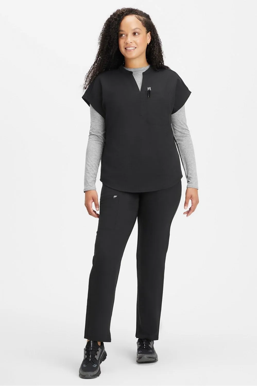 Fabletics Women's Performance Scrub Pant - MotionTech, 4-Way Stretch, Pocket-Packed, Wrinkle-Resist, Semi-Slim Fit