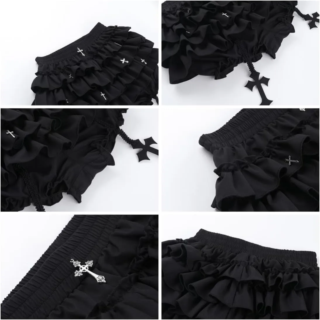 Gothic Pleated Mini Skirt Y2K Grunge Casual High Waisted A-line Flare Skirts