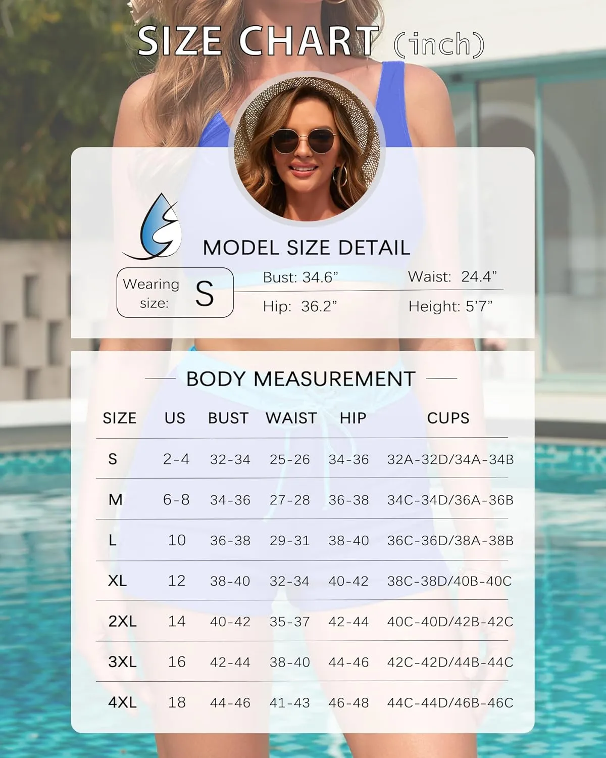 High Waisted Bikini Sets with Shorts Two Piece Swimsuits Full Coverage Bathing Suit Tummy Control Tankini