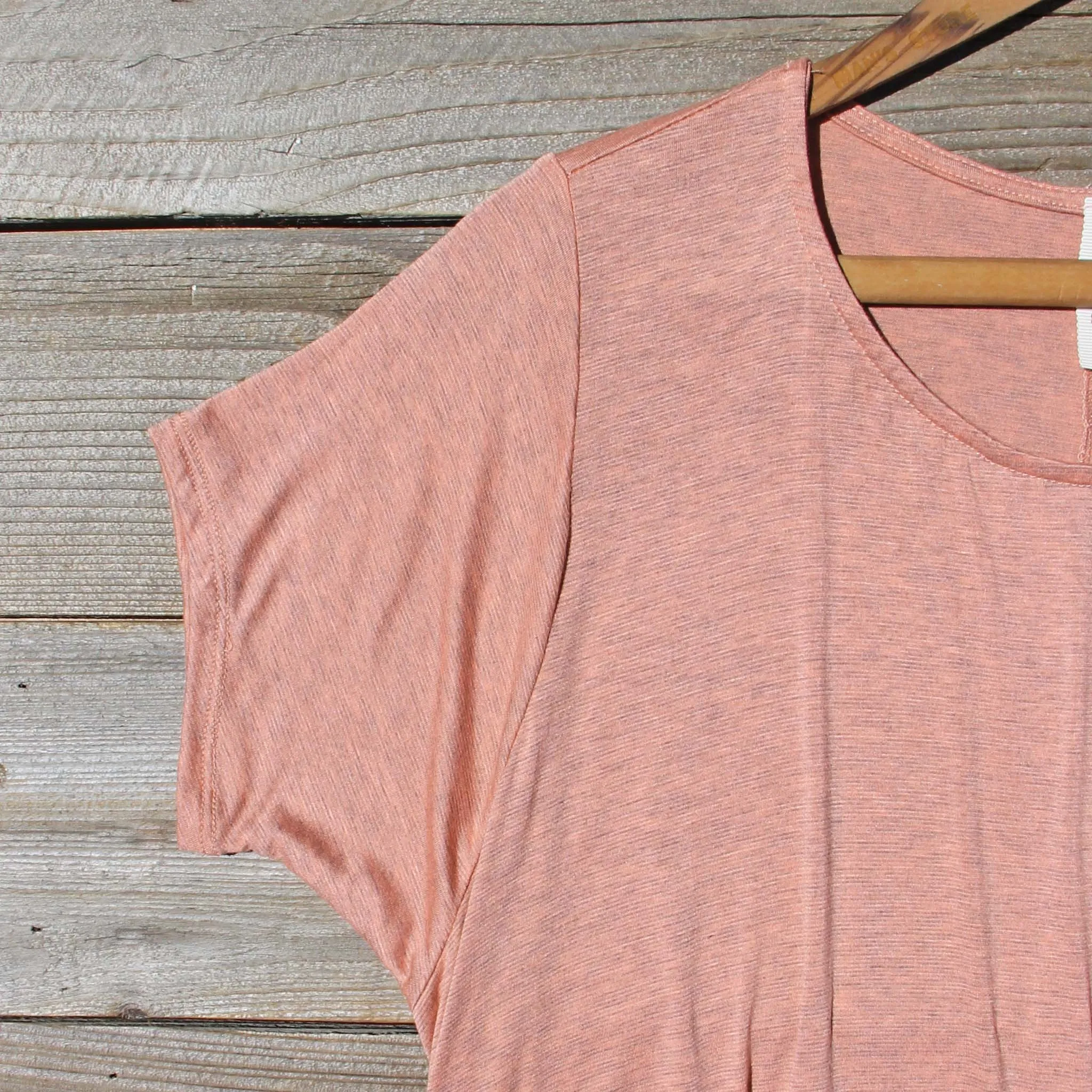 Honey & Lace Cozy Tee in Pink