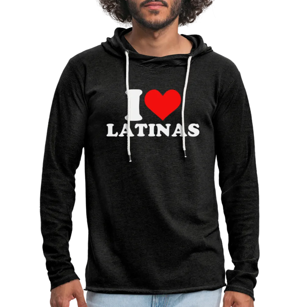 I Love Latinas Lightweight Terry Hoodie