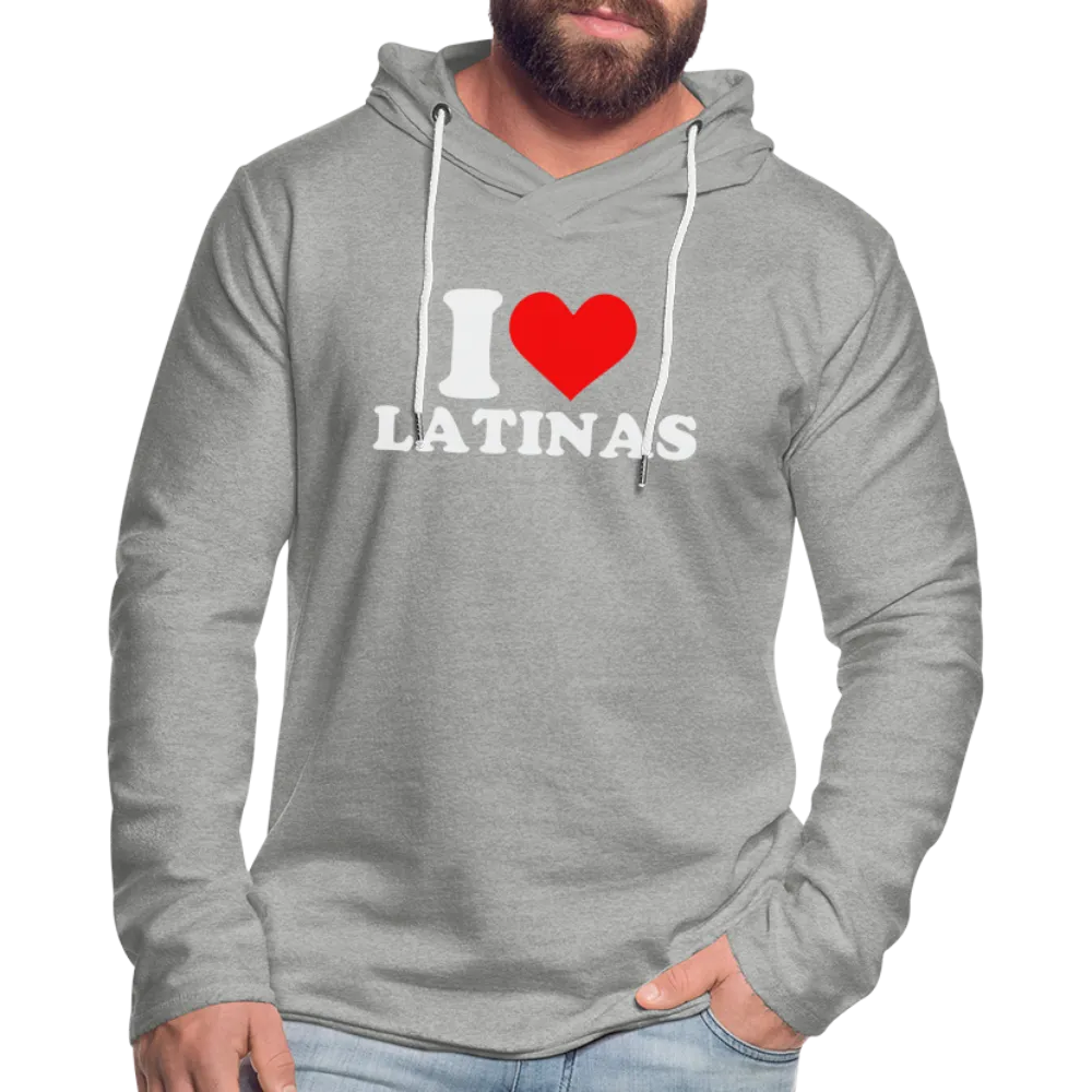 I Love Latinas Lightweight Terry Hoodie
