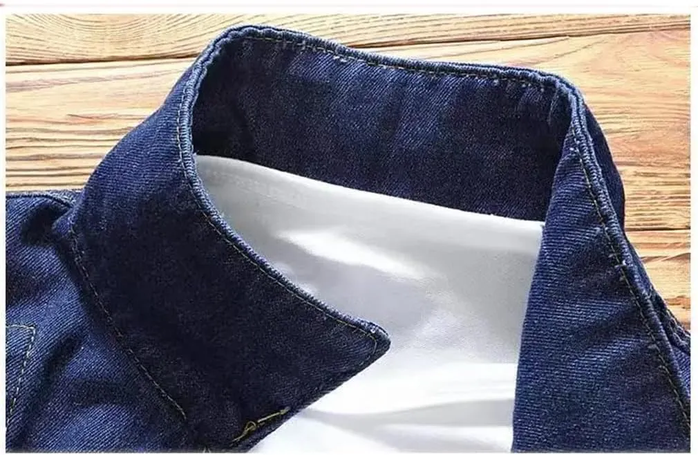 keusyoi Spring Mens Denim Jacket Jeans Pants Set Fashion Single Breasted Coat Trousers Two Piece Denim Suit