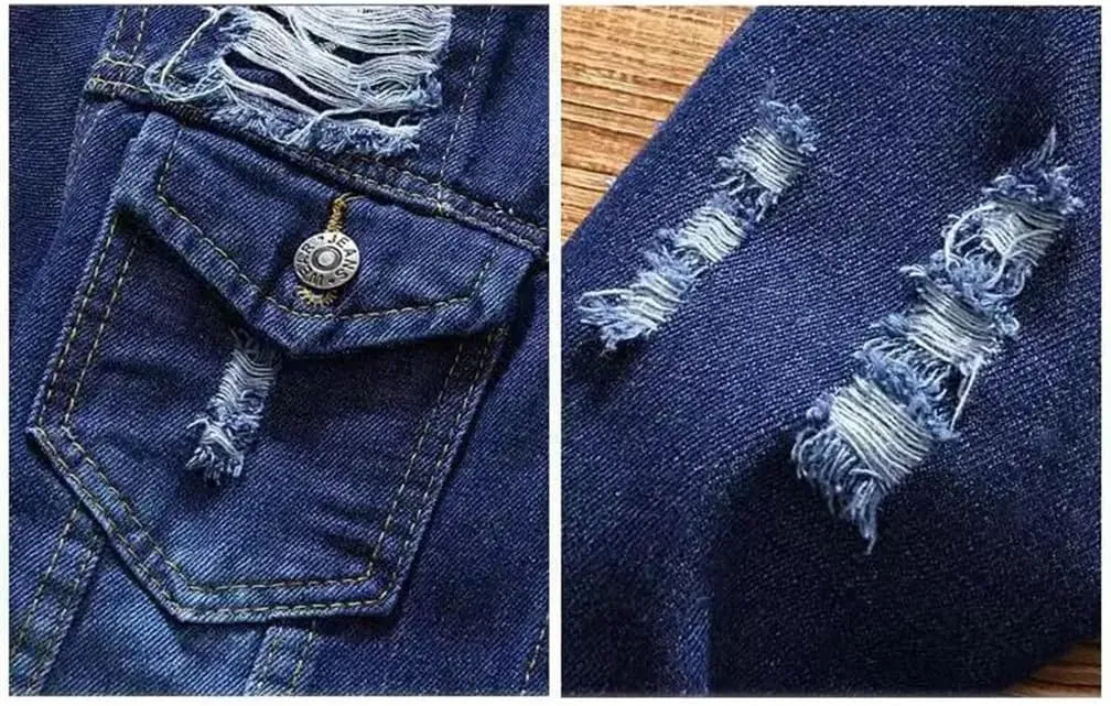 keusyoi Spring Mens Denim Jacket Jeans Pants Set Fashion Single Breasted Coat Trousers Two Piece Denim Suit