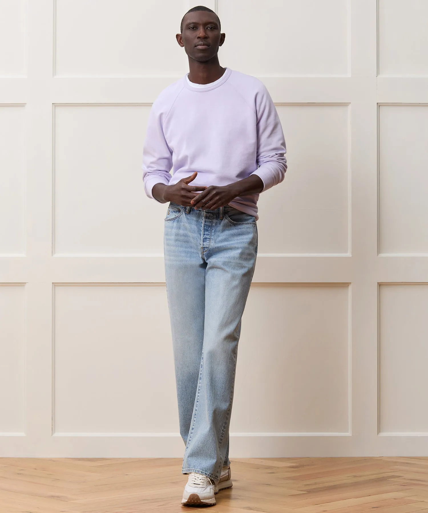 Lightweight Terry Cloth Crew