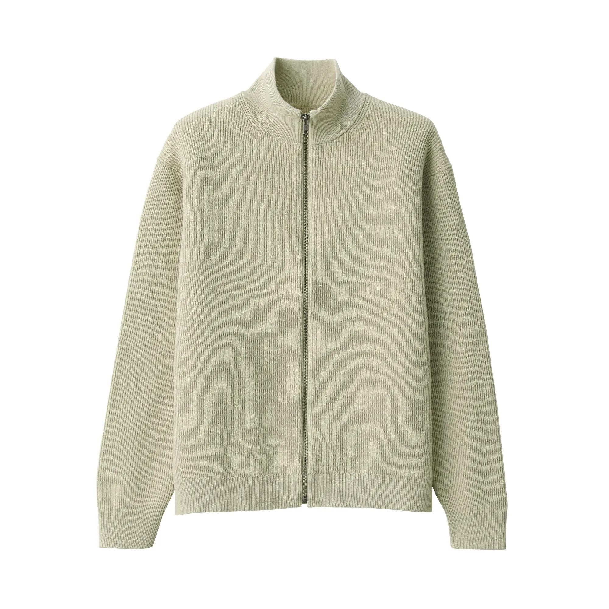 Men's Ribbed Full Zip Cardigan