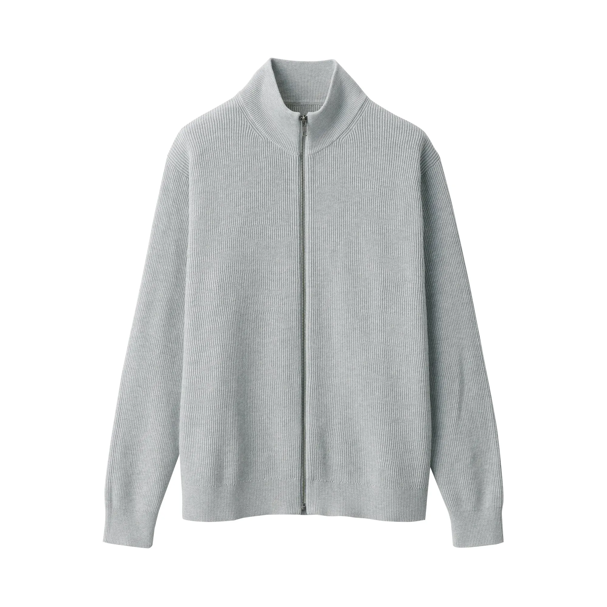 Men's Ribbed Full Zip Cardigan