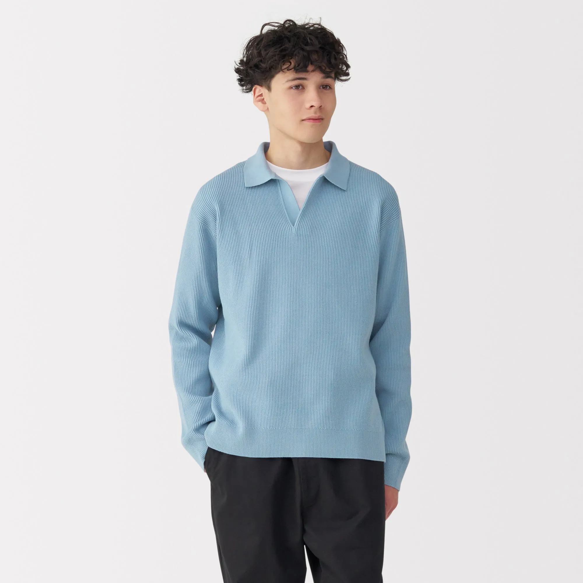 Men's Ribbed Skipper Pullover