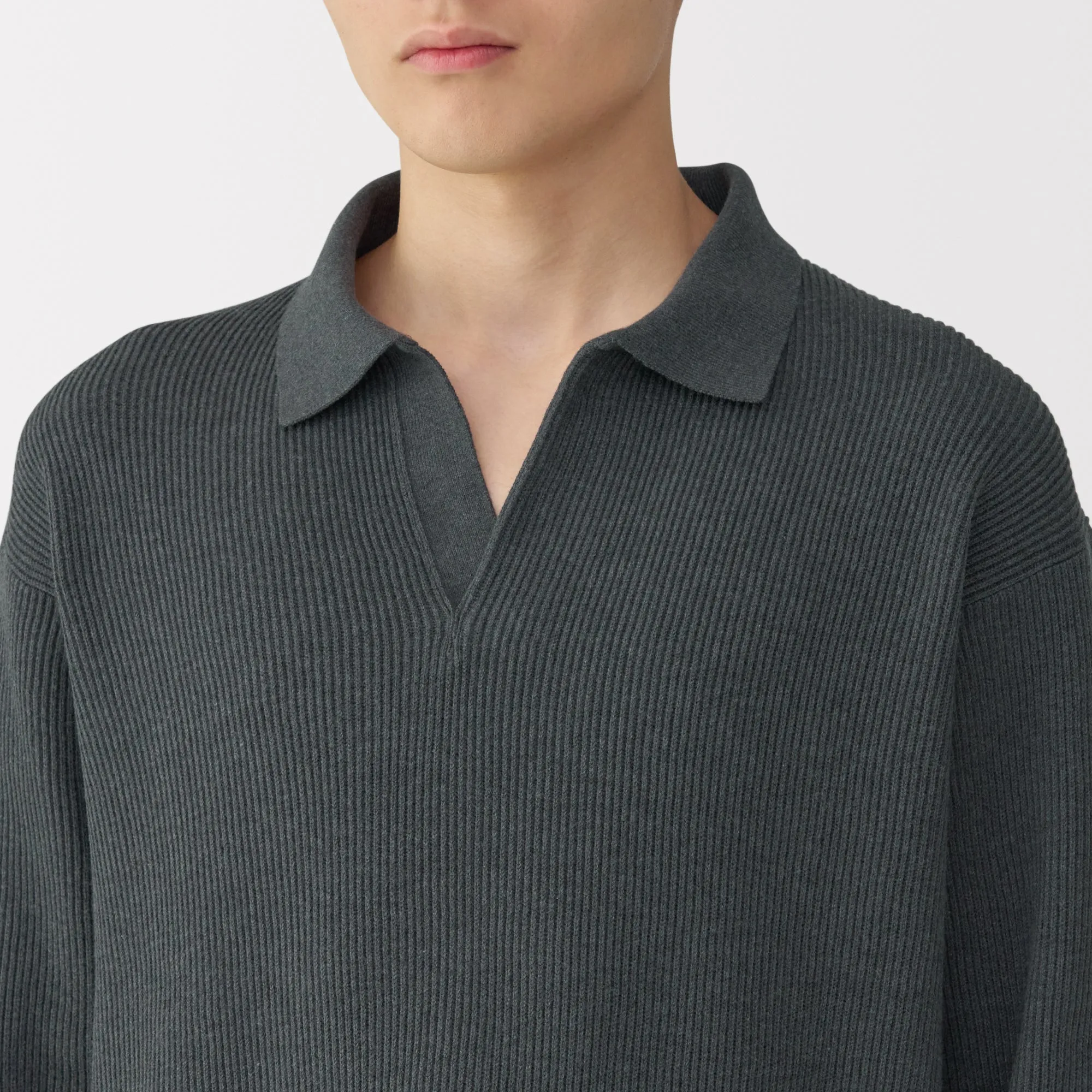 Men's Ribbed Skipper Pullover