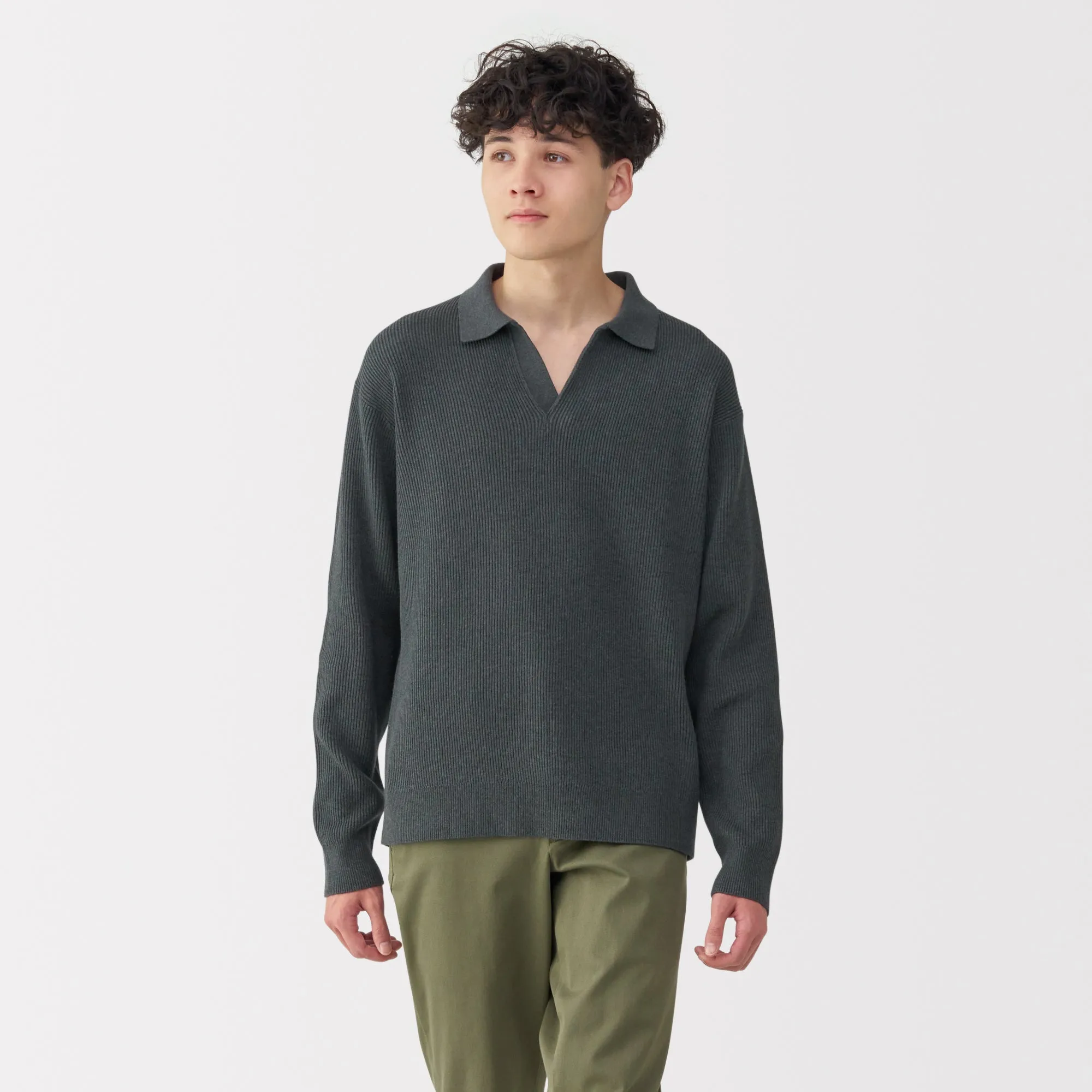Men's Ribbed Skipper Pullover