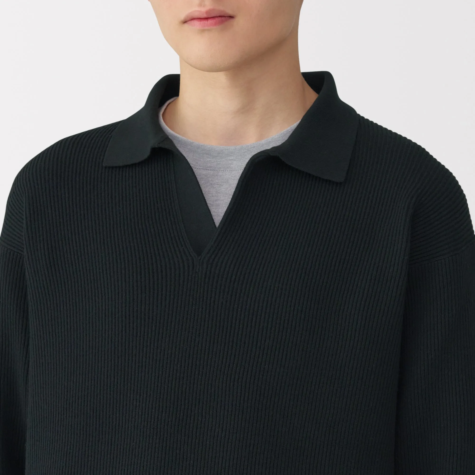 Men's Ribbed Skipper Pullover