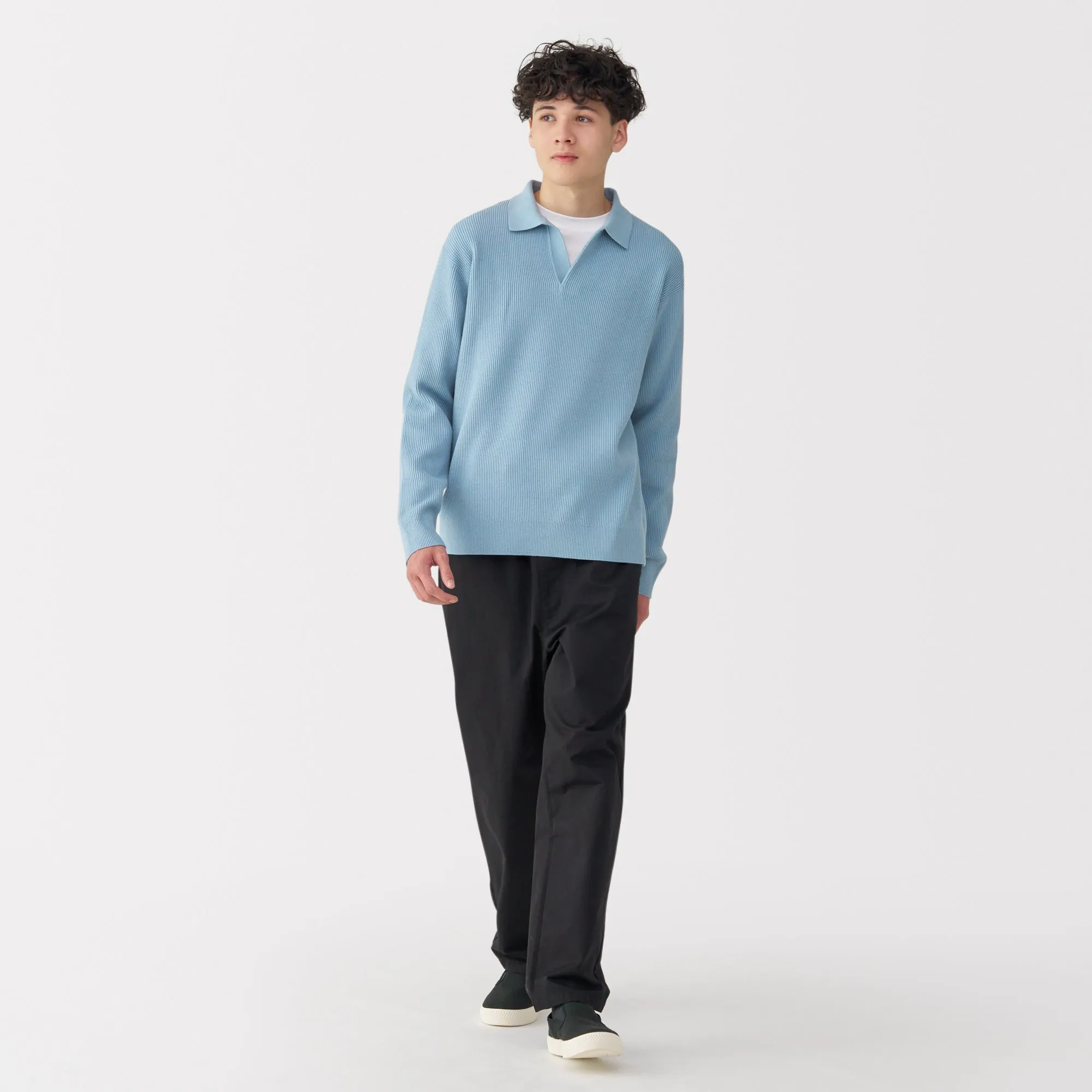 Men's Ribbed Skipper Pullover