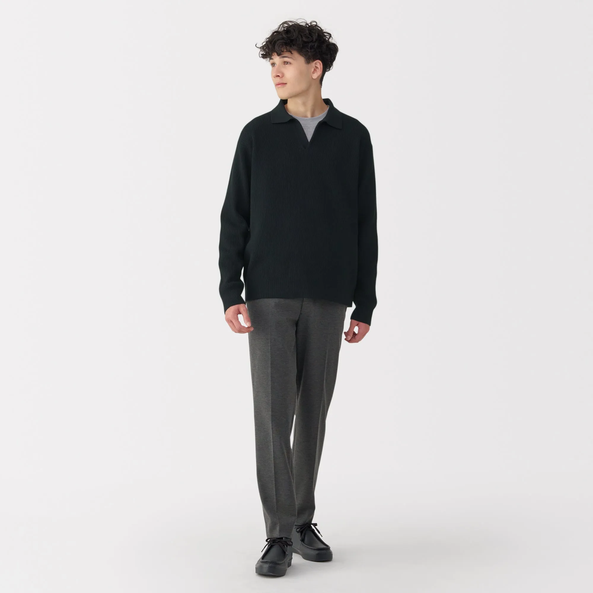 Men's Ribbed Skipper Pullover