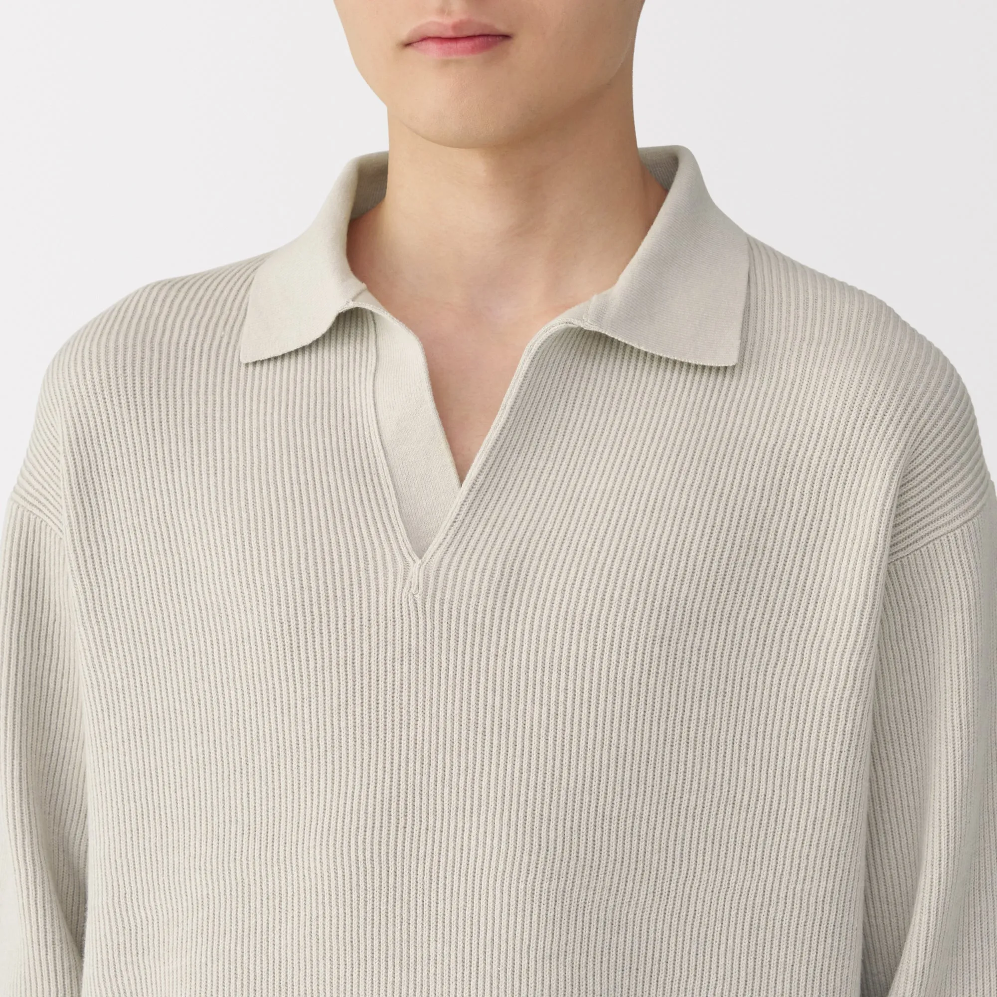 Men's Ribbed Skipper Pullover