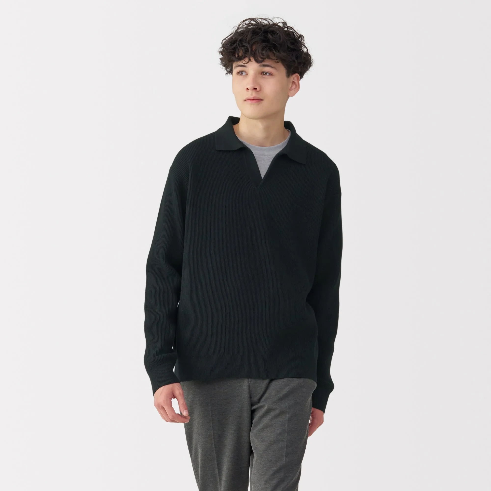 Men's Ribbed Skipper Pullover