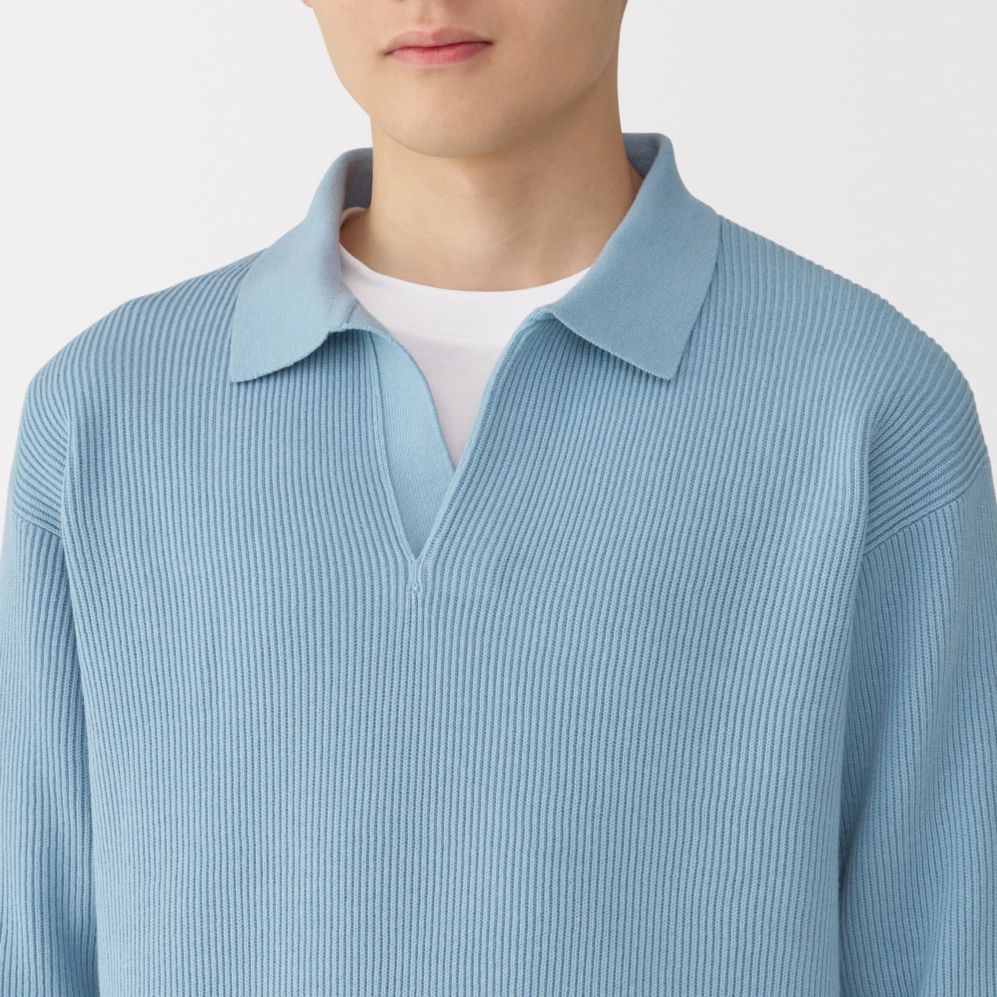 Men's Ribbed Skipper Pullover