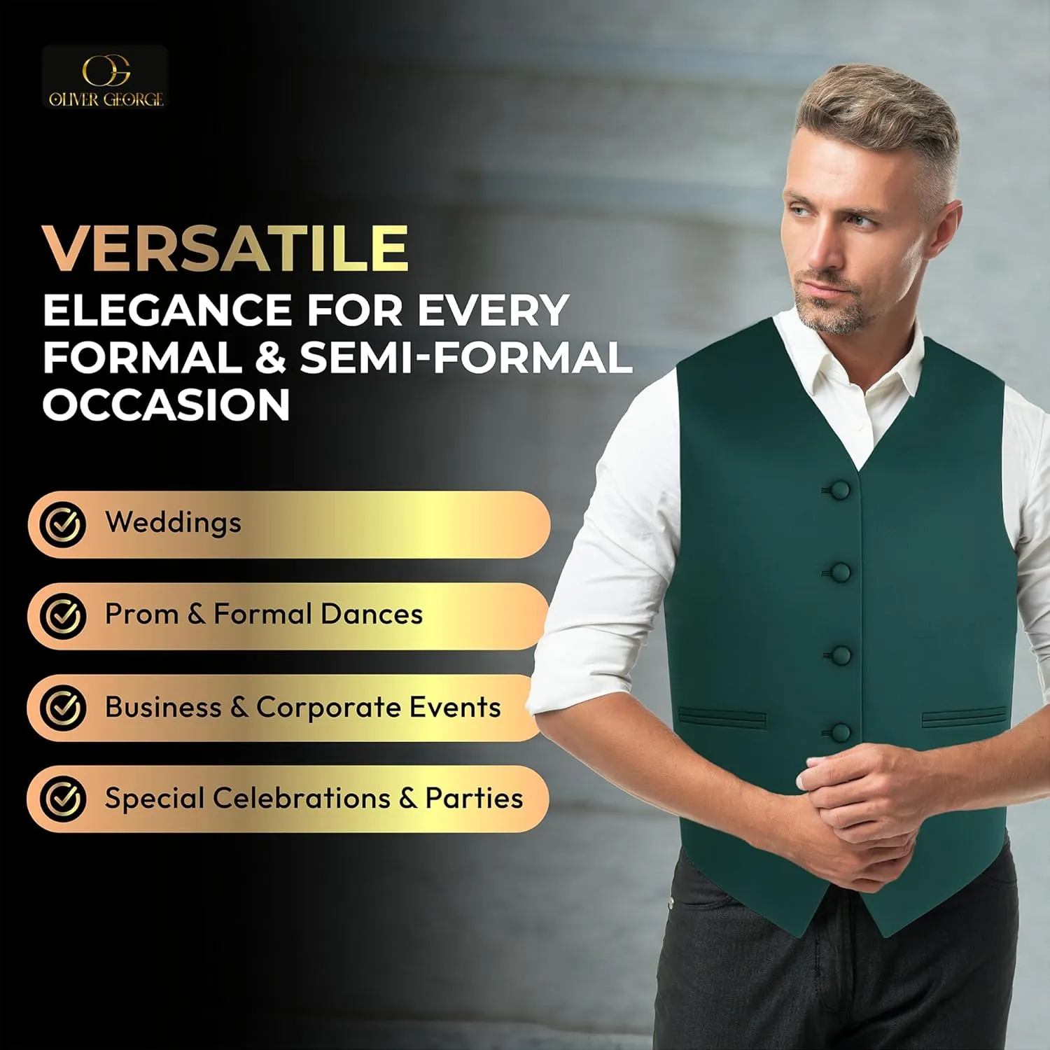Men's Solid Formal Waistcoat Tuxedo Dress Vest Bow Tie Set for Suit or Tuxedo