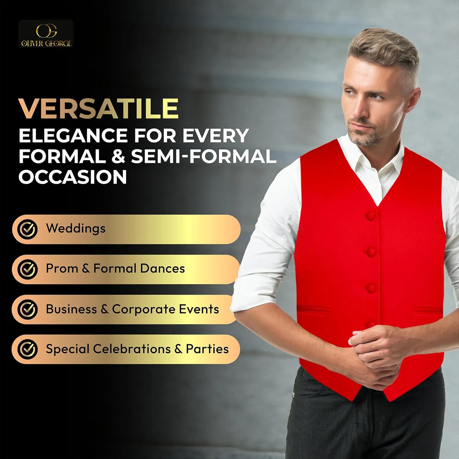 Men's Solid Formal Waistcoat Tuxedo Dress Vest Bow Tie Set for Suit or Tuxedo