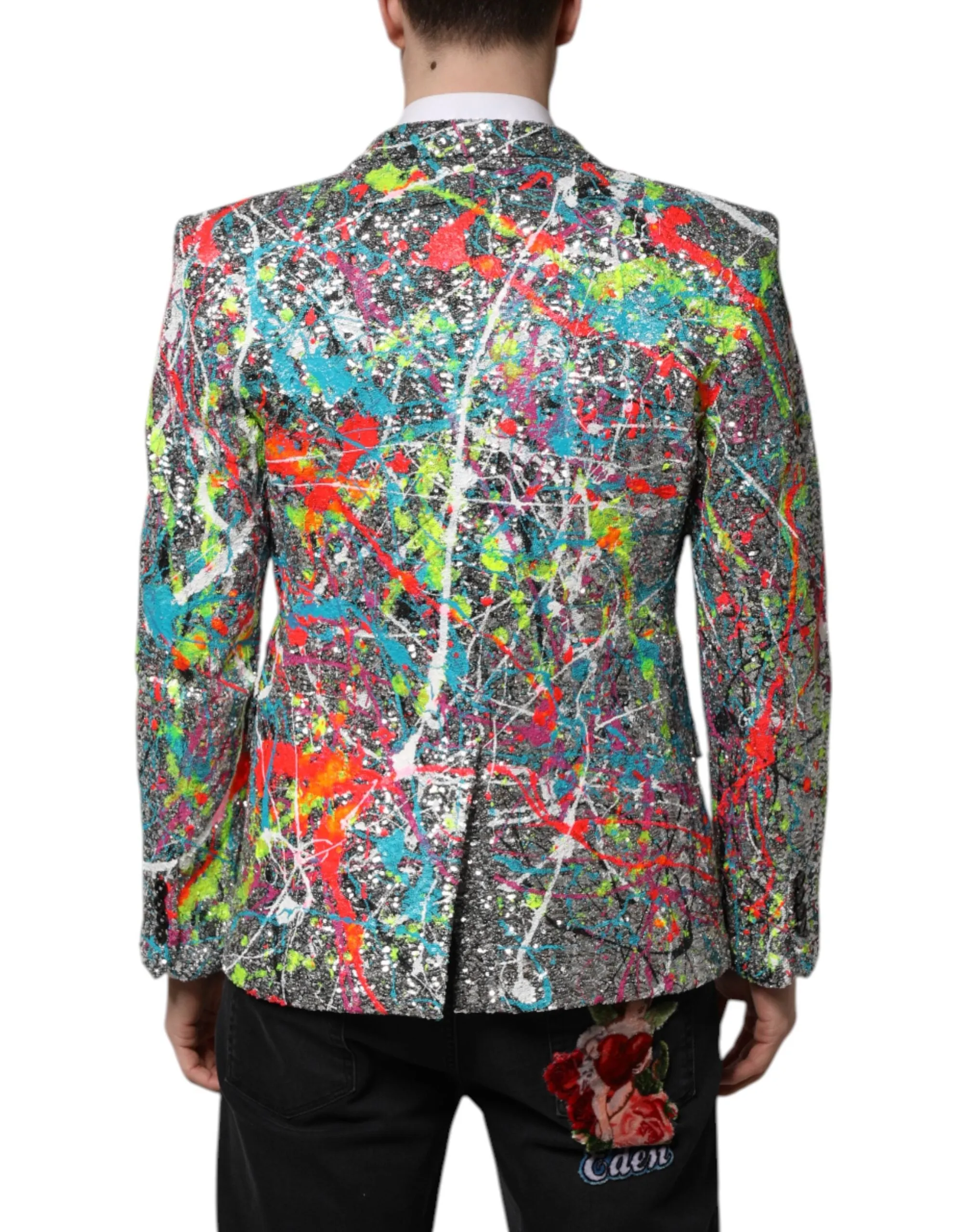 Multicolor Sequined SICILIA Coat Blazer