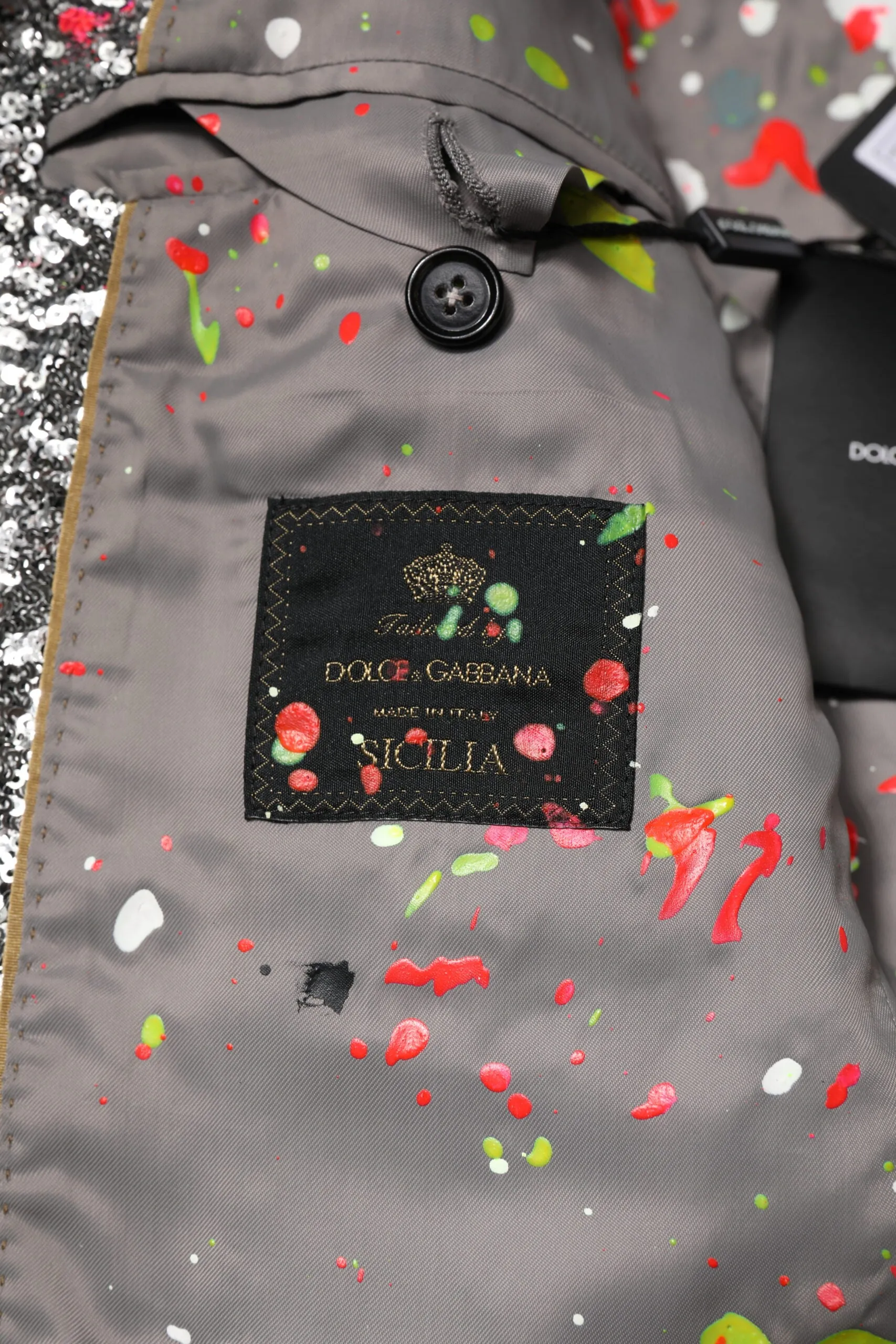 Multicolor Sequined SICILIA Coat Blazer