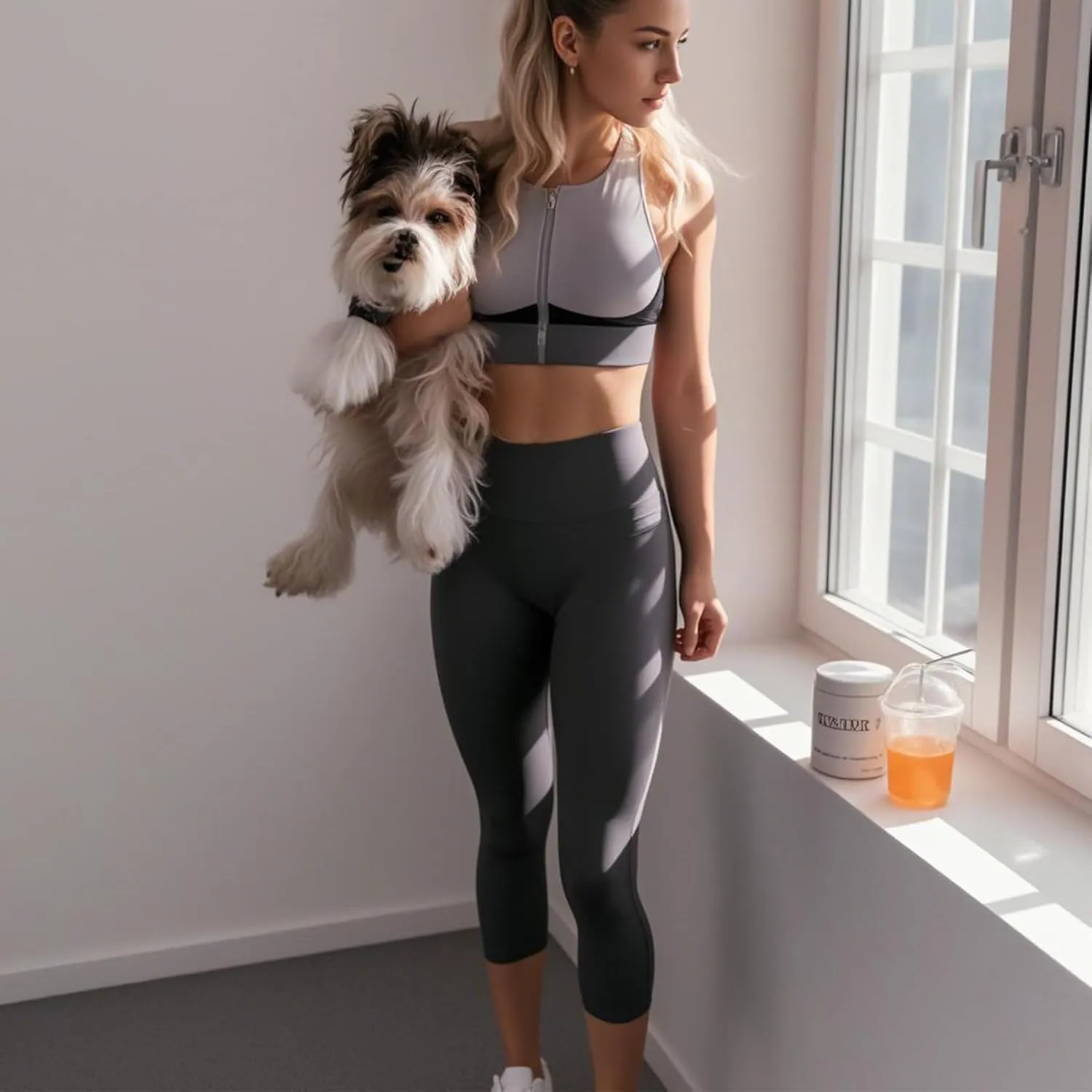 NEW YOUNG 3 Pack Capri Leggings for Women with Pockets-High Waisted Tummy Control Workout Gym Yoga Pants