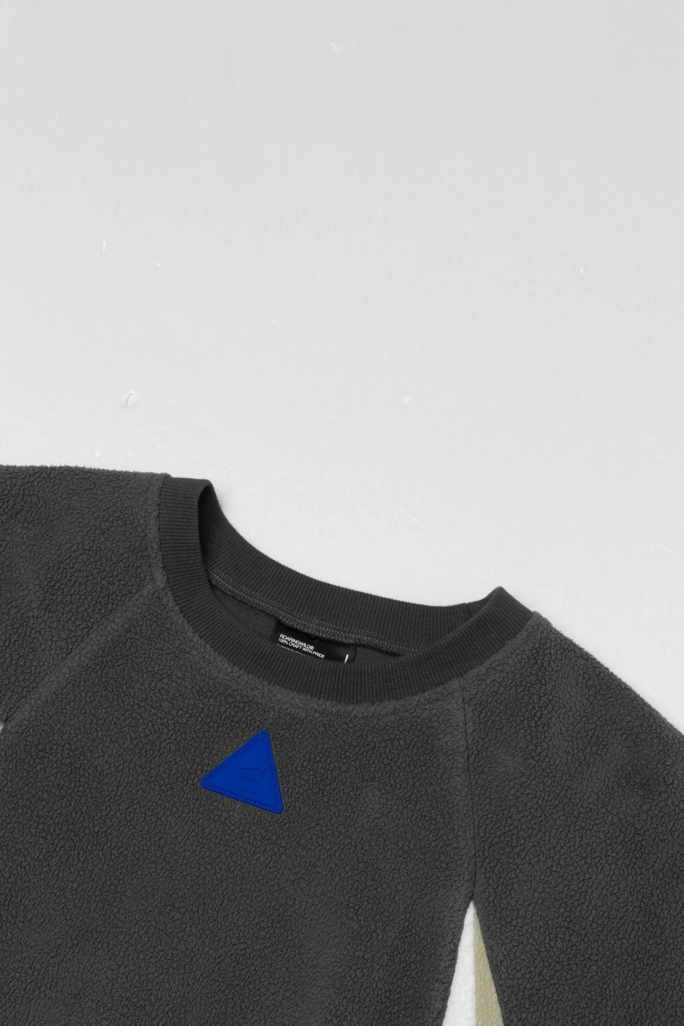 Patchwork Polar Fleece Sweatershirt
