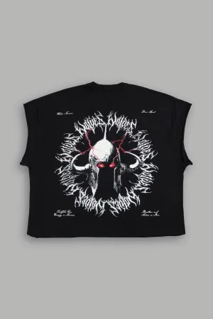 Ragnarok "Grunge" Cut Off Tee in Black