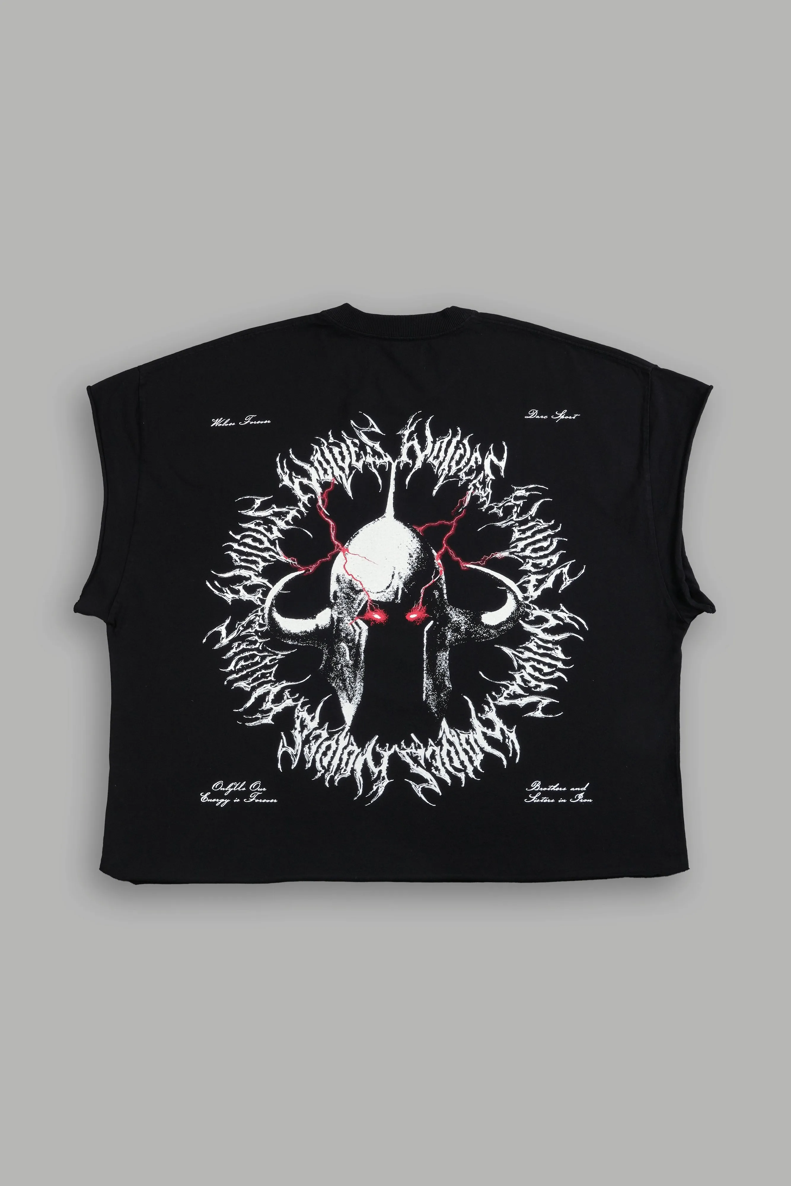 Ragnarok "Grunge" Cut Off Tee in Black
