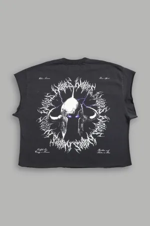 Ragnarok "Grunge" Cut Off Tee in Wolf Gray