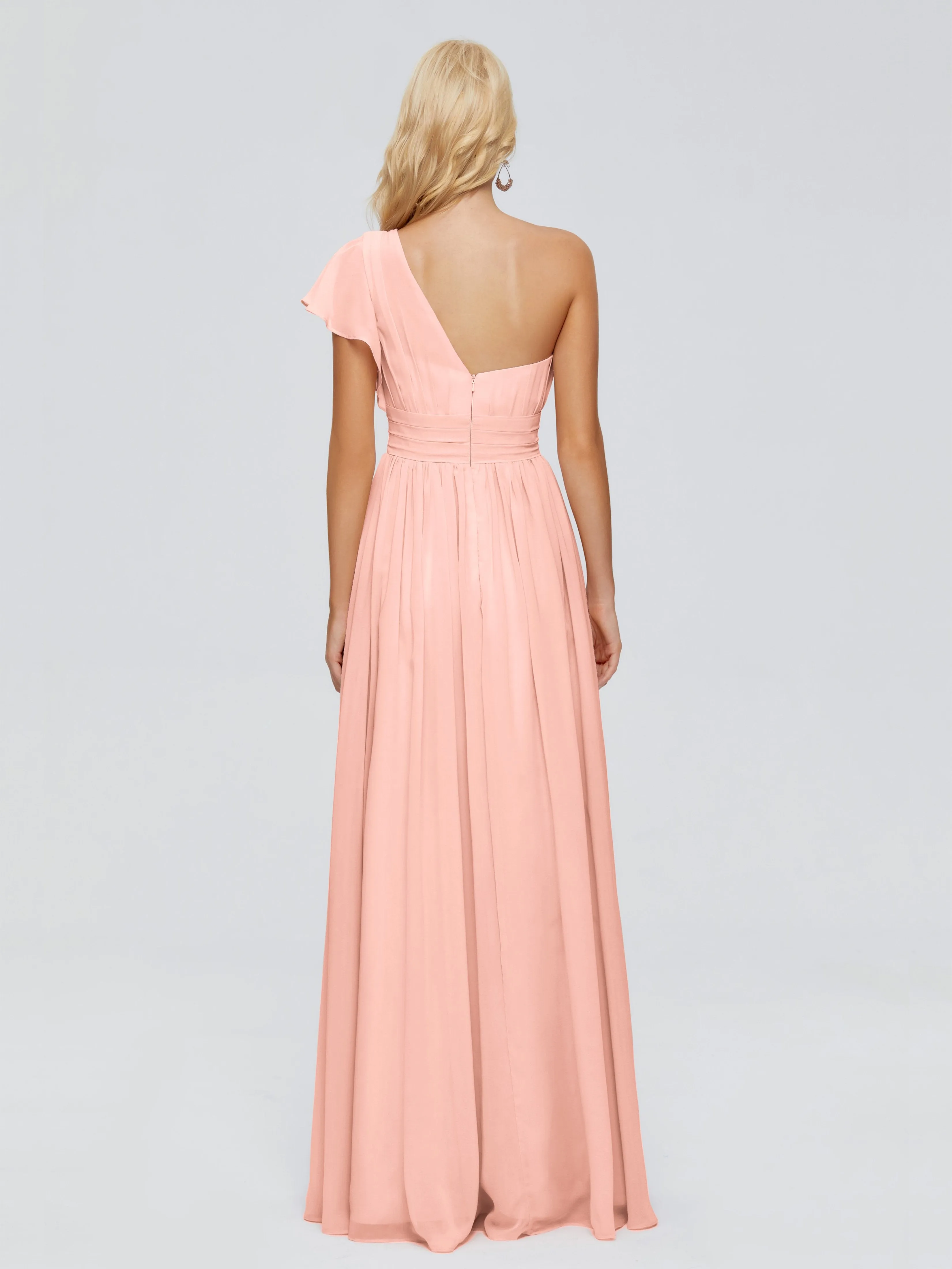 Rylee One Shoulder Chiffon Bridesmaid Dresses