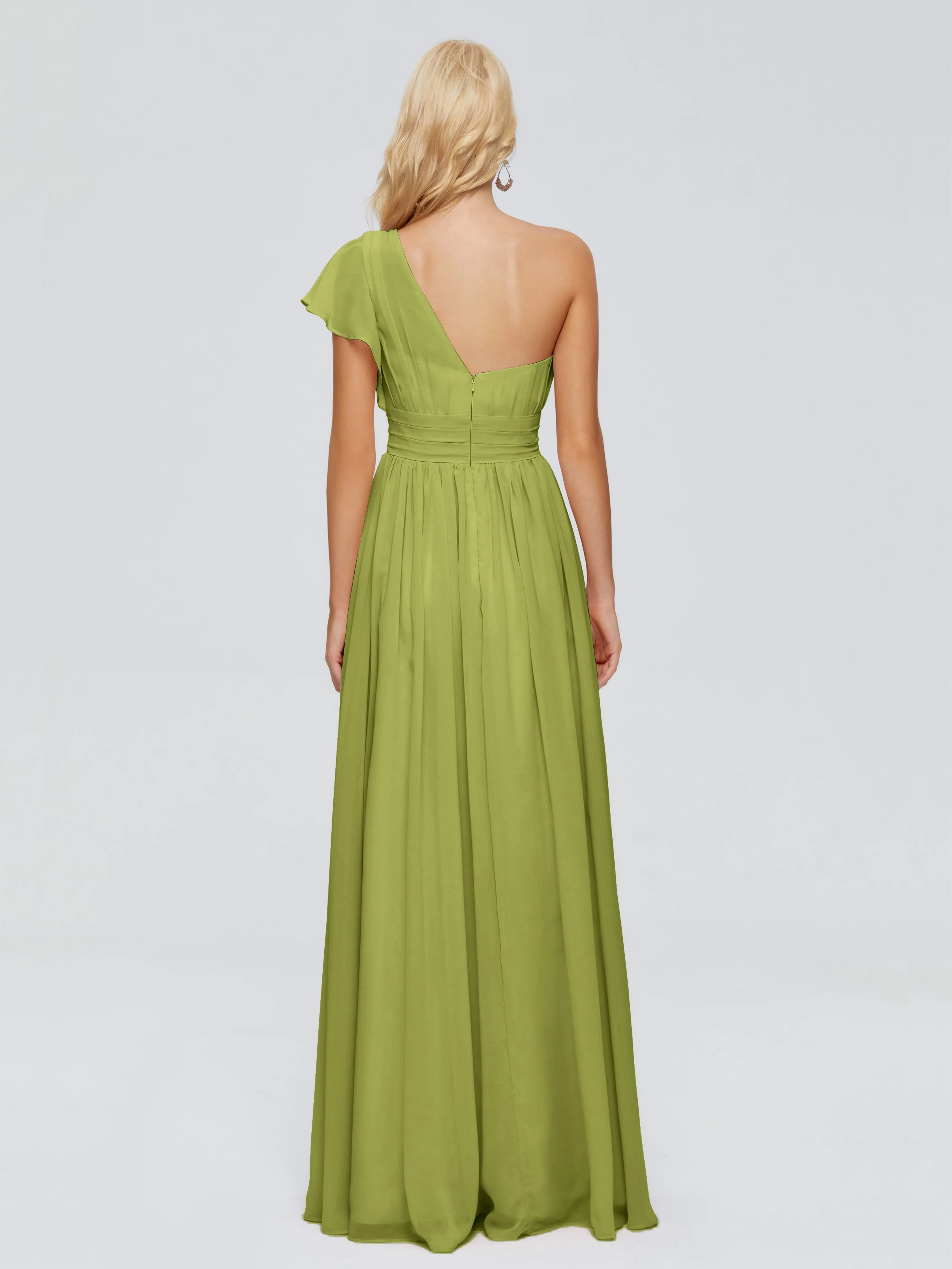 Rylee One Shoulder Chiffon Bridesmaid Dresses