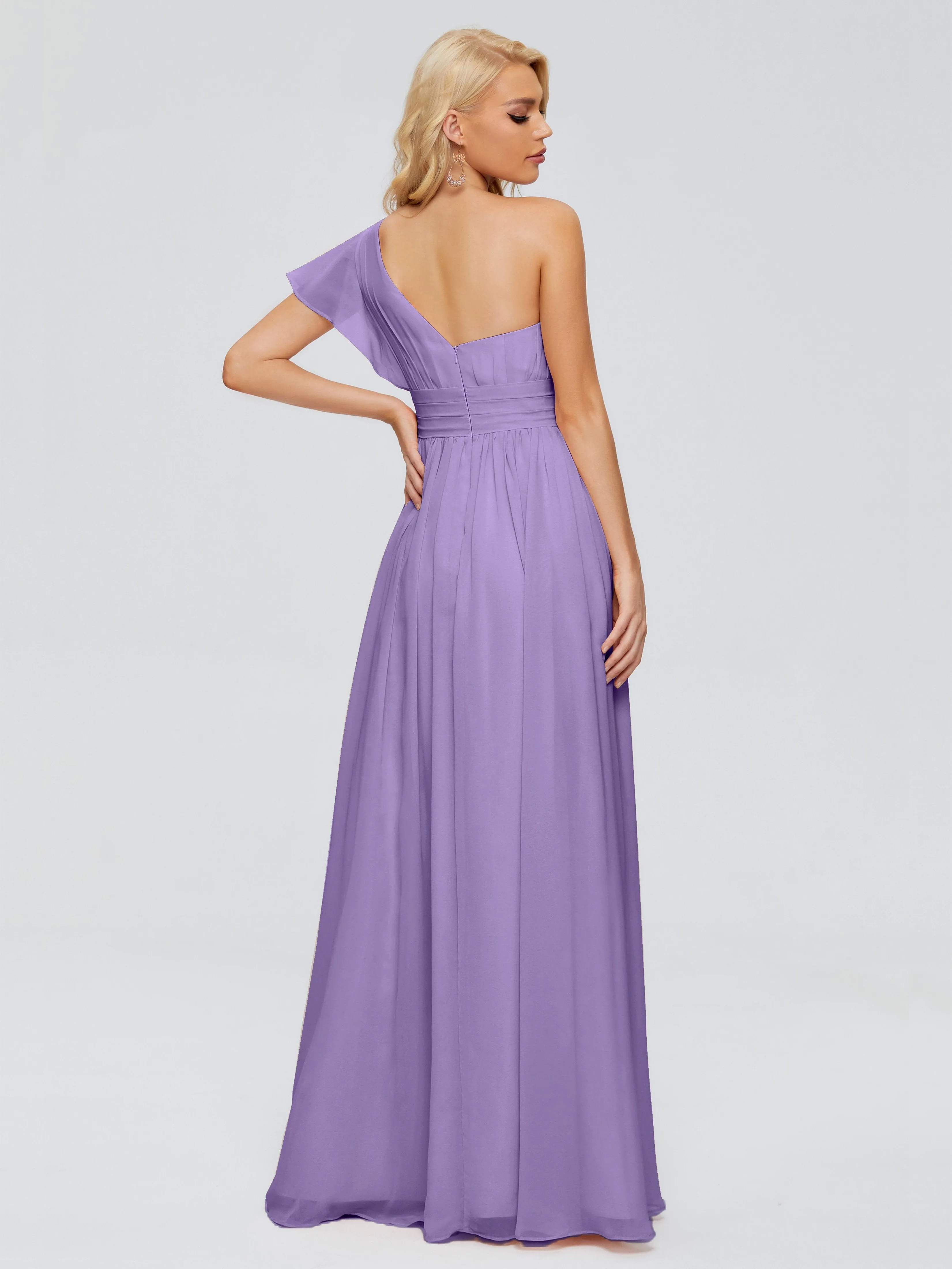 Rylee One Shoulder Chiffon Bridesmaid Dresses