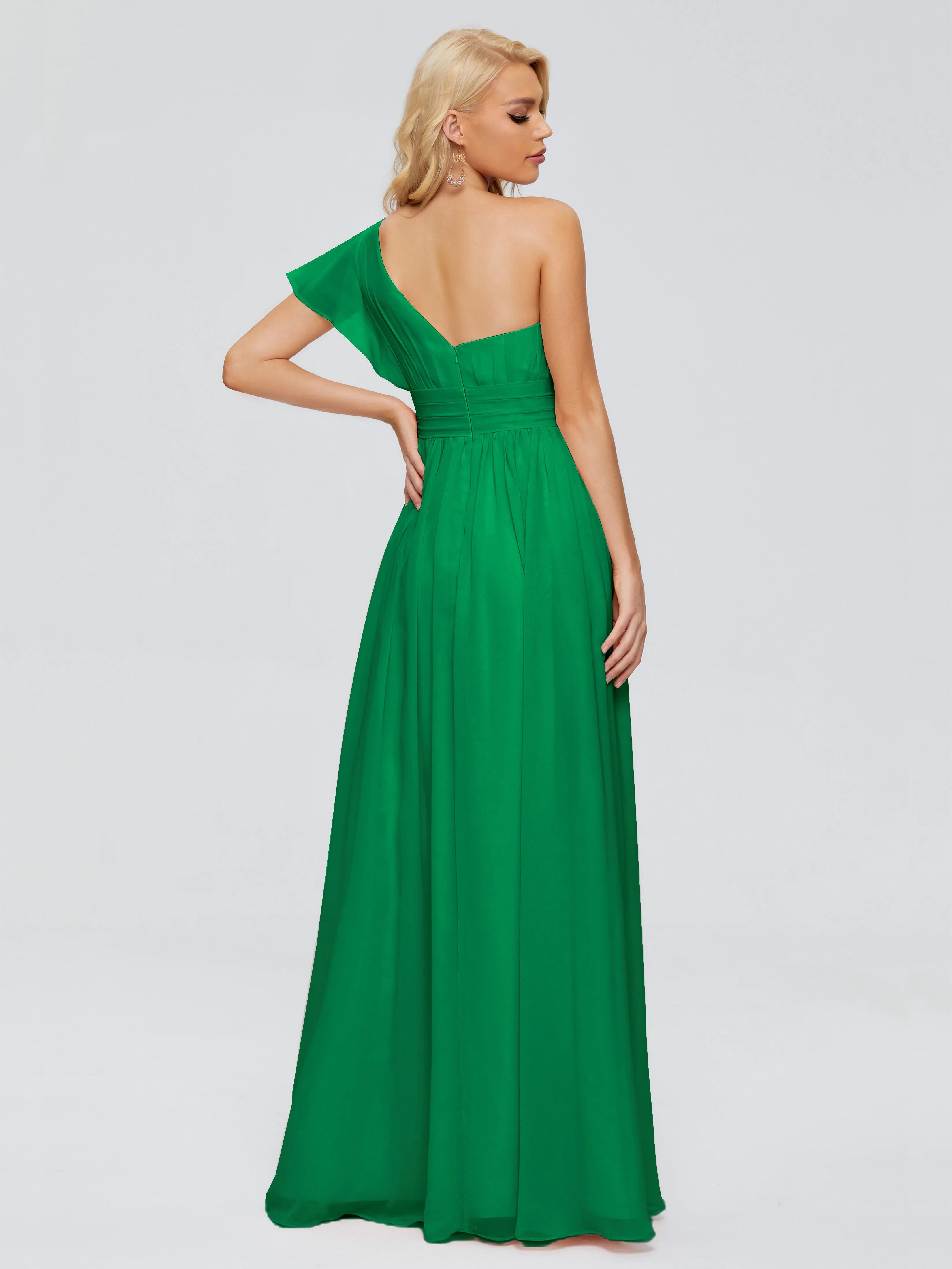 Rylee One Shoulder Chiffon Bridesmaid Dresses