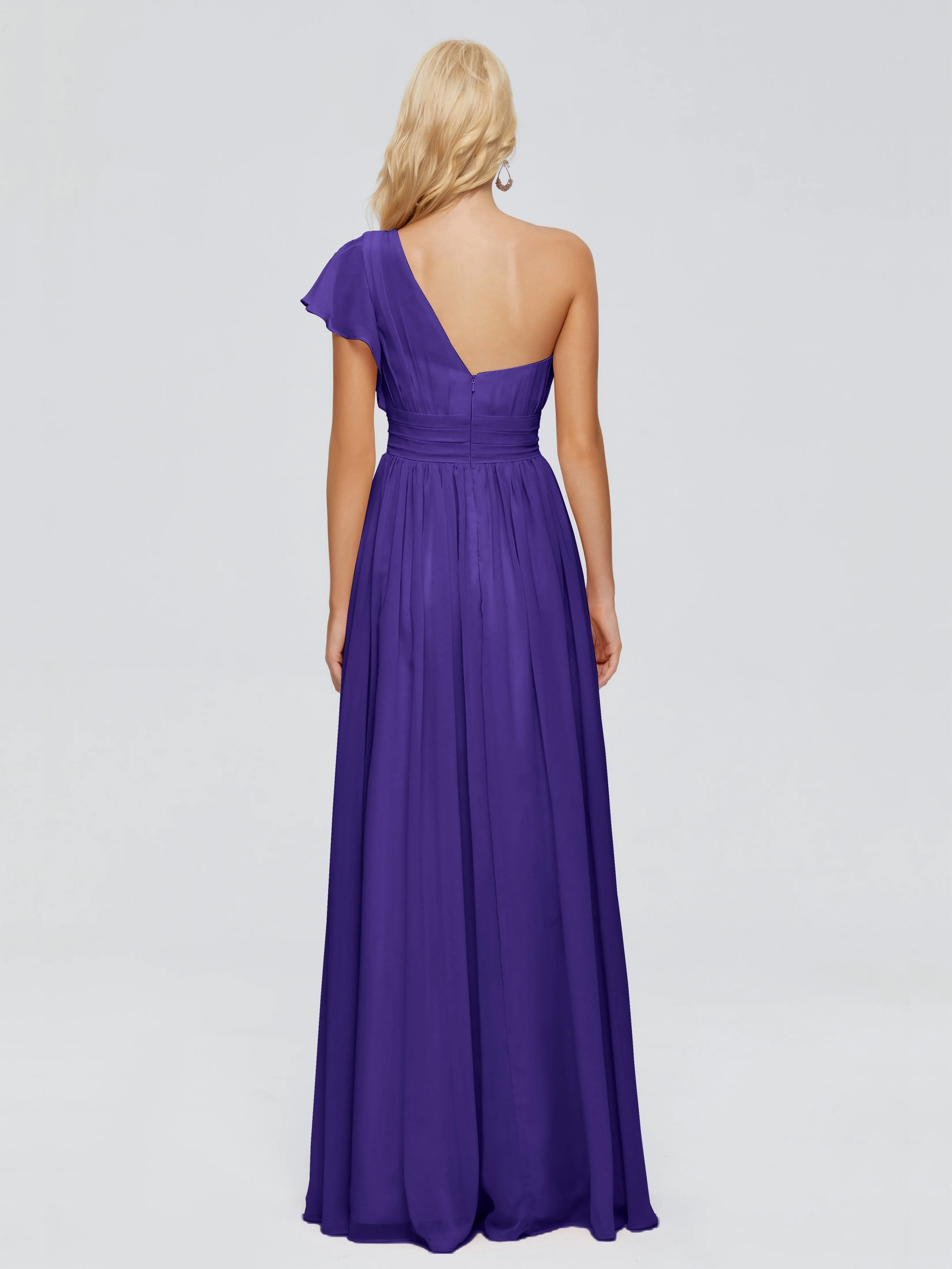 Rylee One Shoulder Chiffon Bridesmaid Dresses