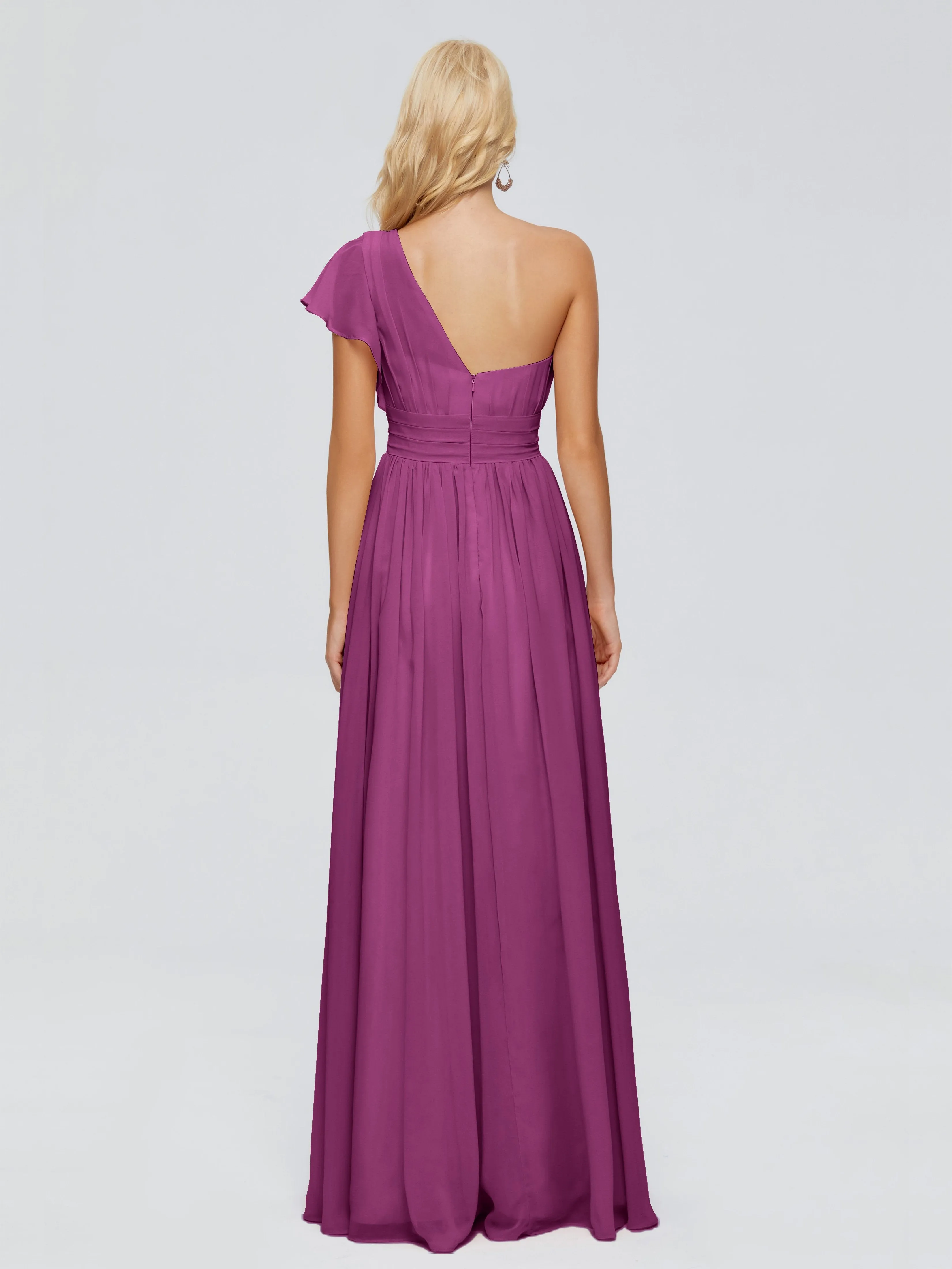 Rylee One Shoulder Chiffon Bridesmaid Dresses
