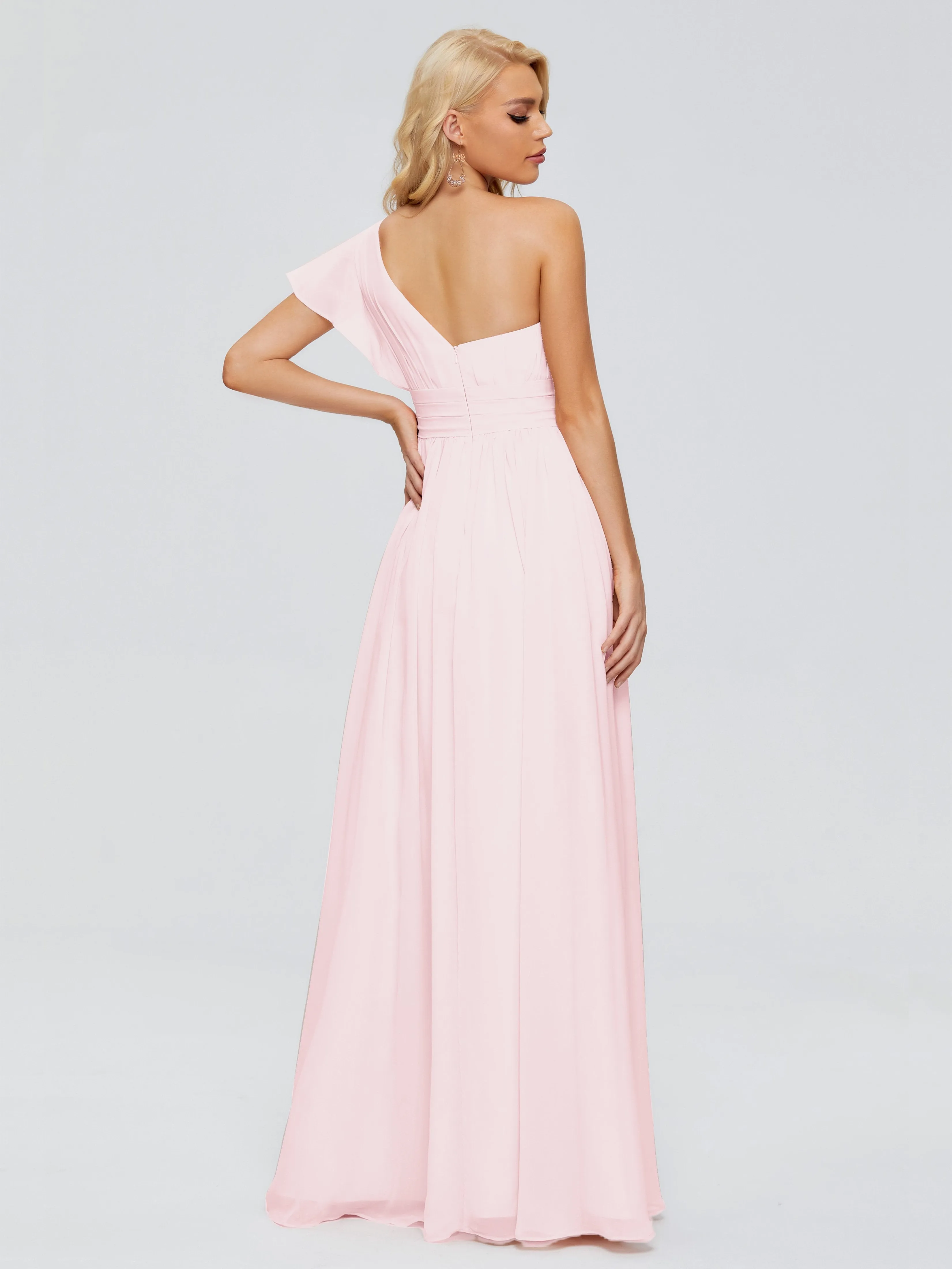 Rylee One Shoulder Chiffon Bridesmaid Dresses