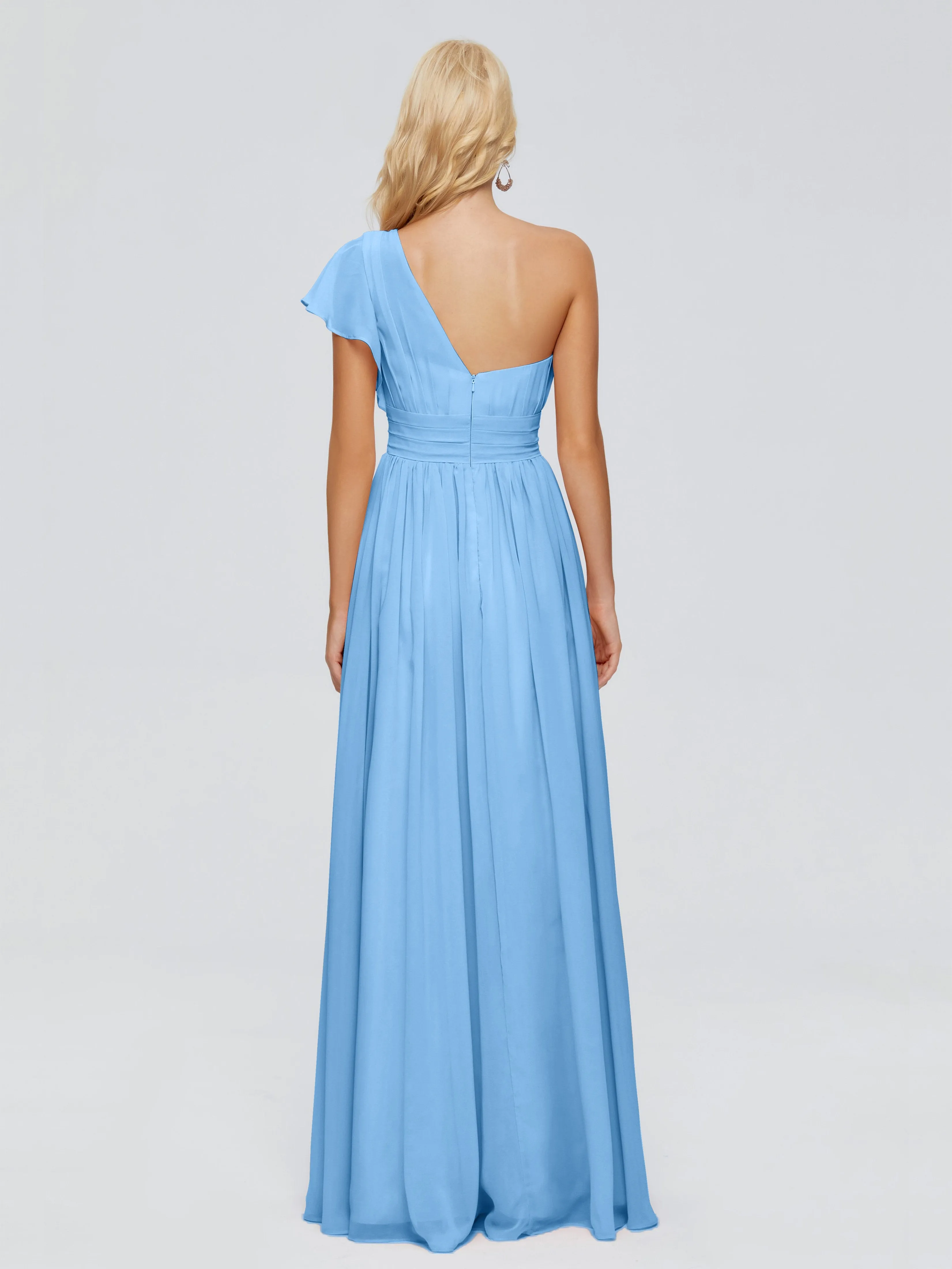Rylee One Shoulder Chiffon Bridesmaid Dresses