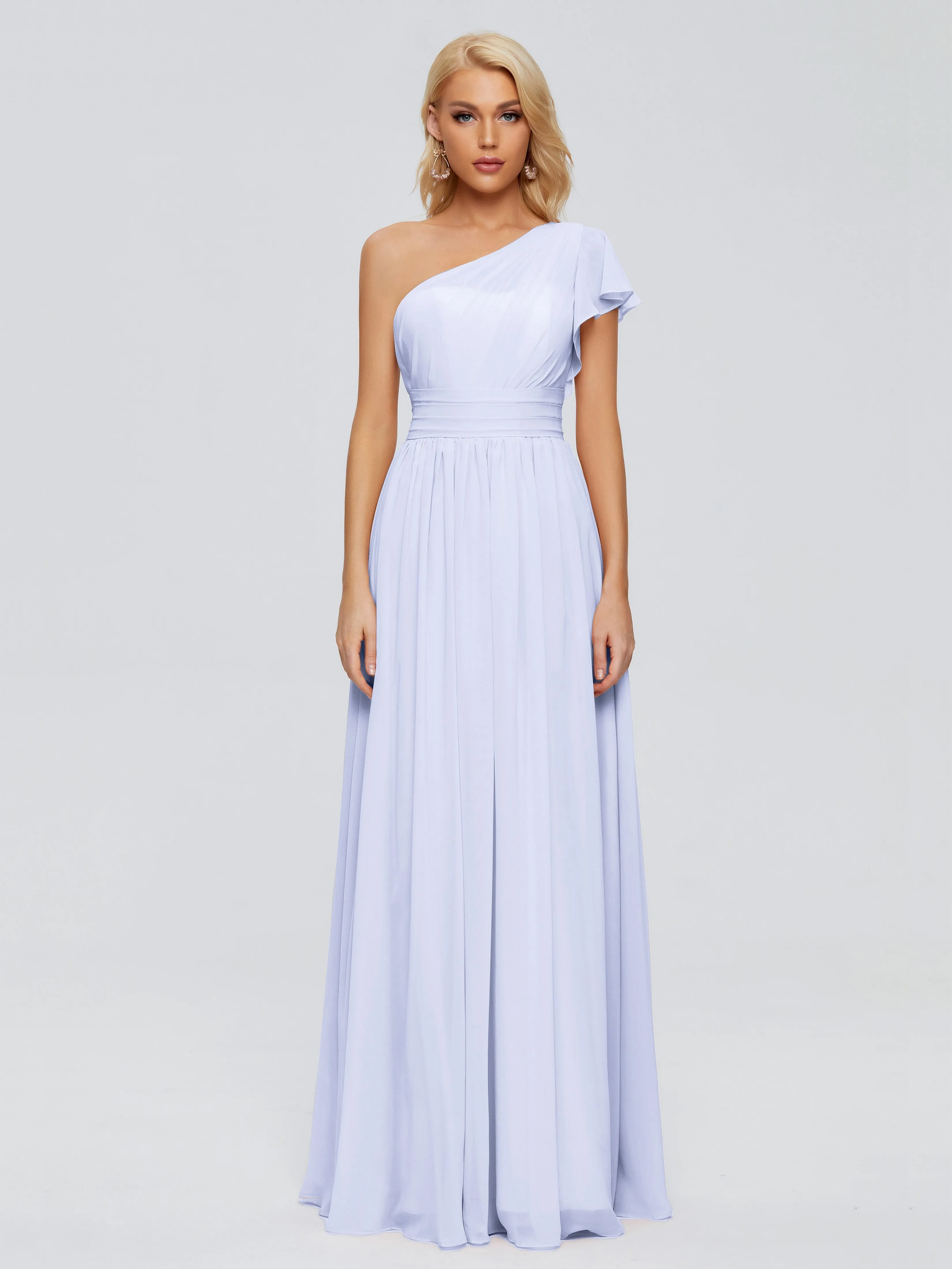 Rylee One Shoulder Chiffon Bridesmaid Dresses