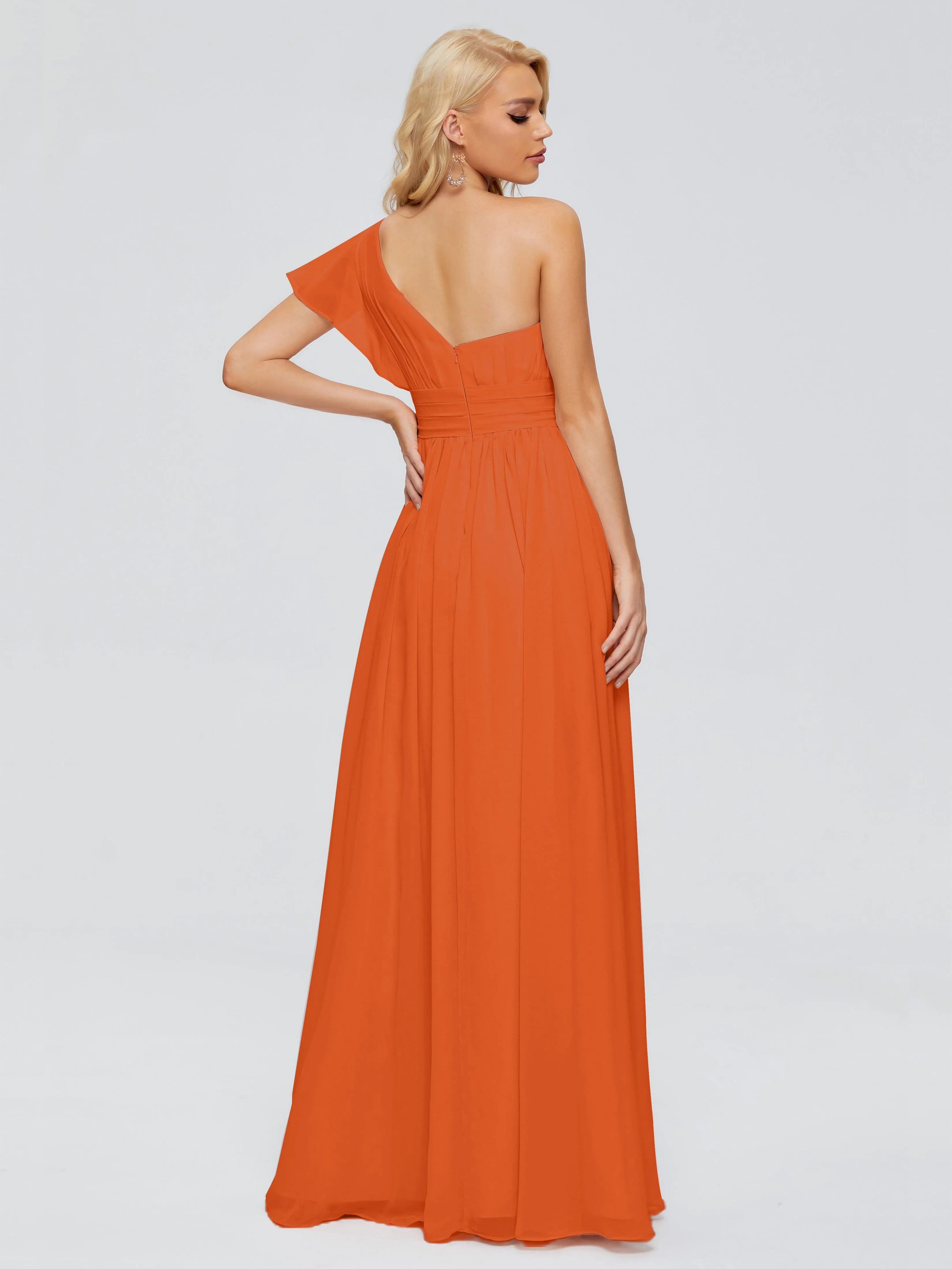 Rylee One Shoulder Chiffon Bridesmaid Dresses