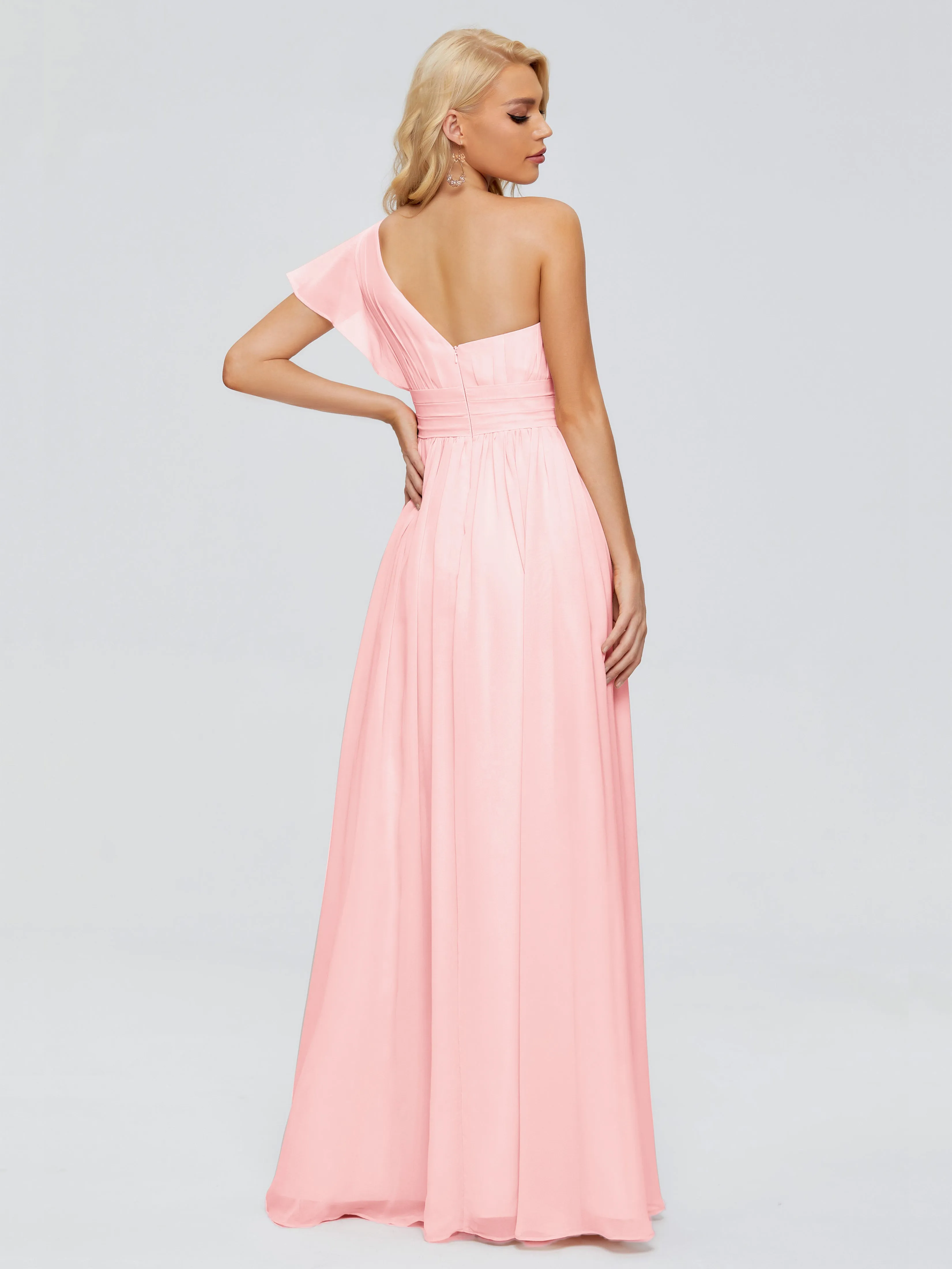 Rylee One Shoulder Chiffon Bridesmaid Dresses
